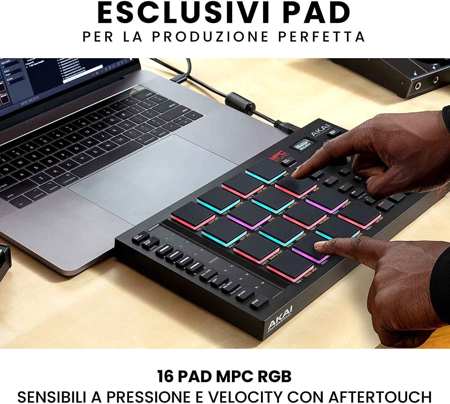 Akai MPC STUDIO 2 Controller Professionale MIDI USB per software PC, Nero - Image 6