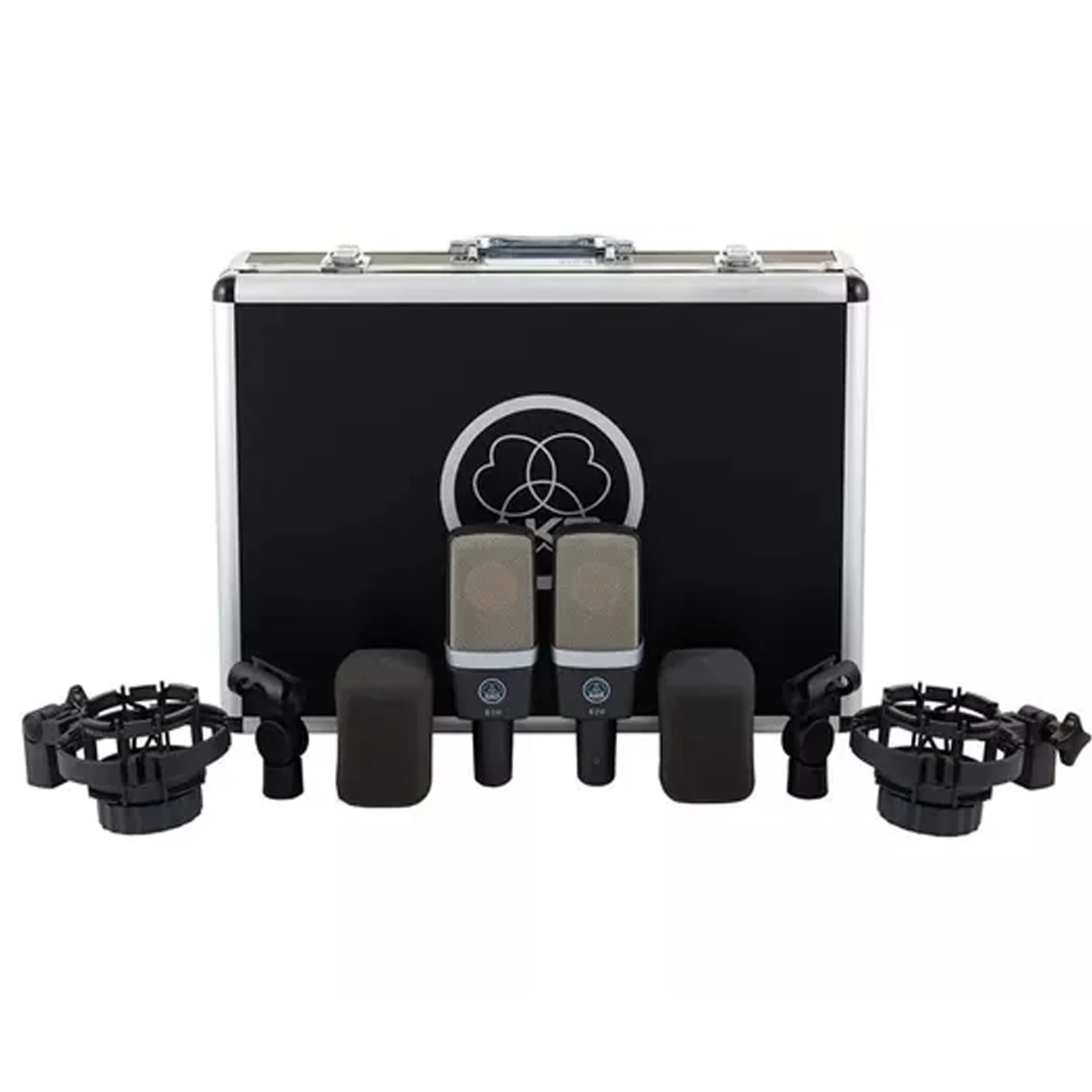 AKG C214 Matched Pair Coppia Microfono Pro Stereo Cablato x batteria percussioni - Image 9