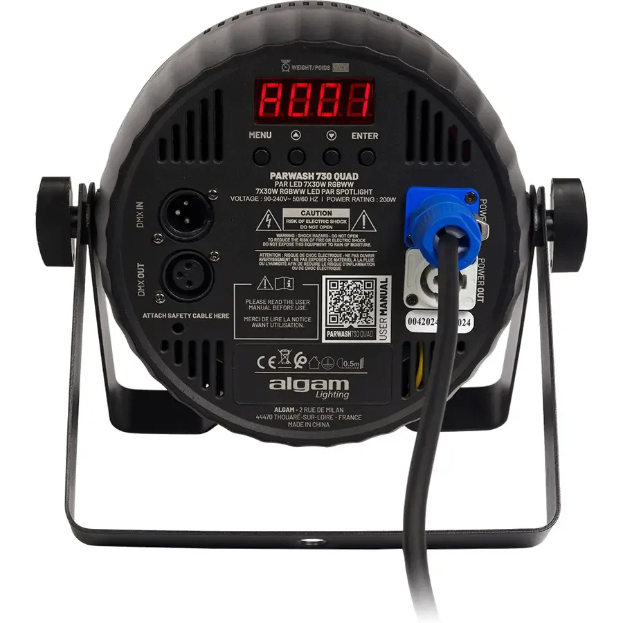 Algam Lighting PARWASH 730-QUAD Par Wash LED 7x30W RGBWW - Image 2