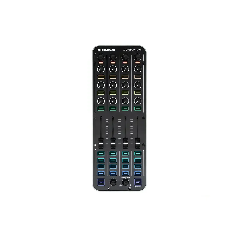 Allen & Heath Xone:K3 MIDI USB-C Controller 4 fader 12 knob 6 encoder 30pulsanti