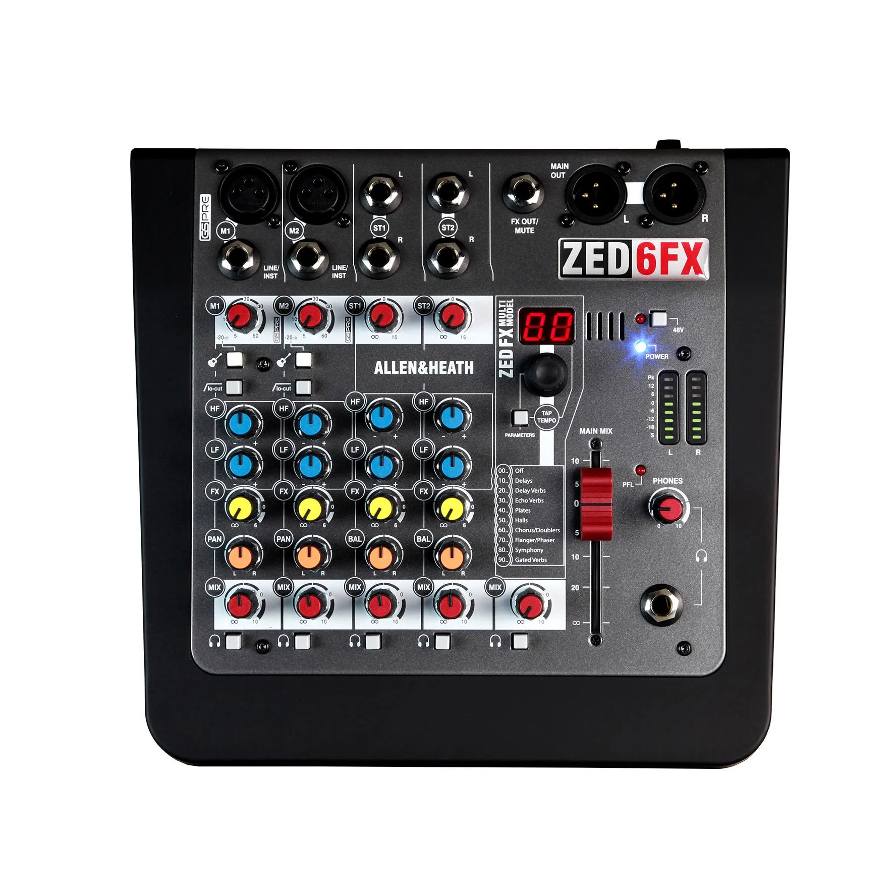 Allen & Heath ZED6-FX Mixer analogico compatto a 6 ingressi con FX - Image 8