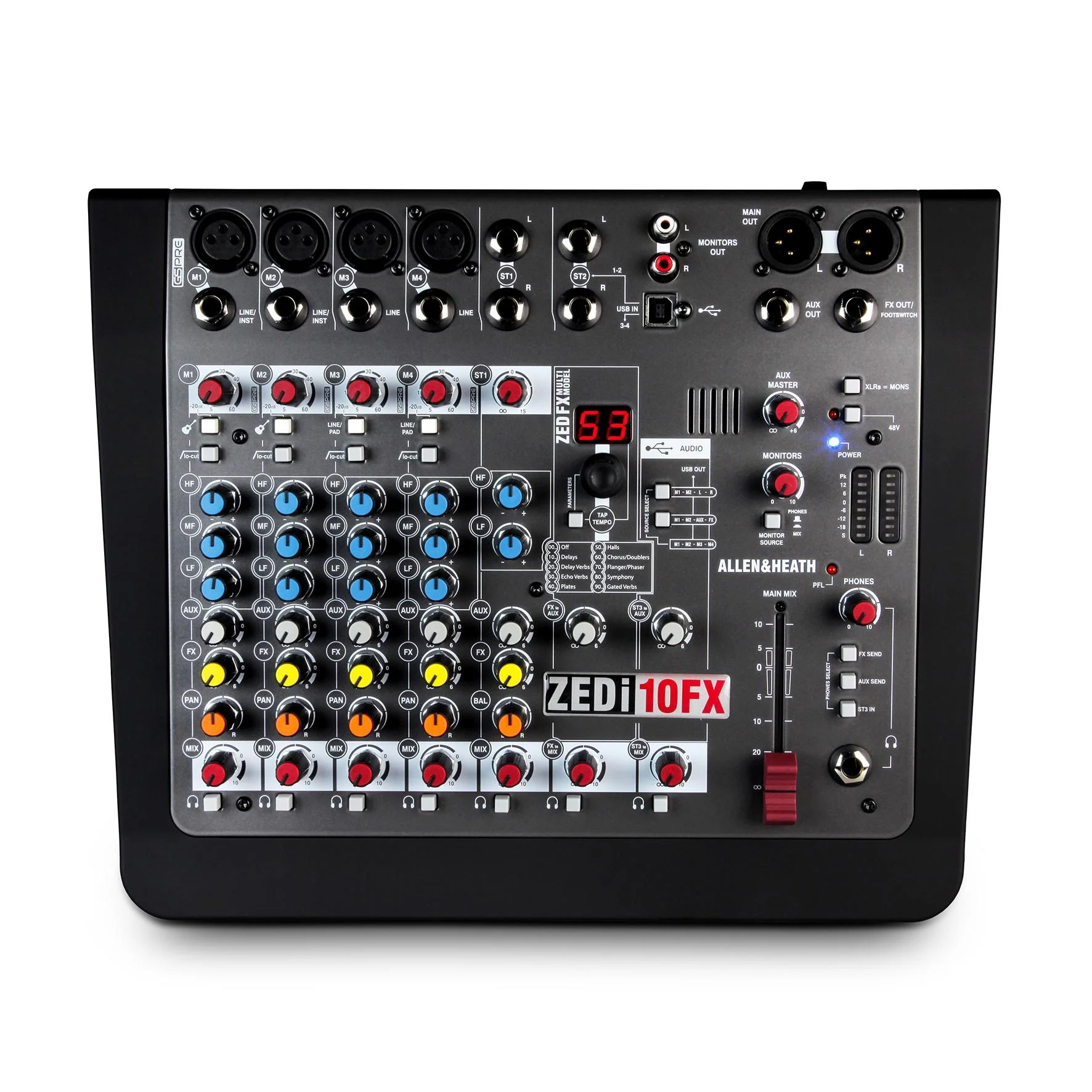 Allen & Heath ZEDi-10FX Mixer ibrido compatto e interfaccia USB 4 × 4 con FX - Image 7