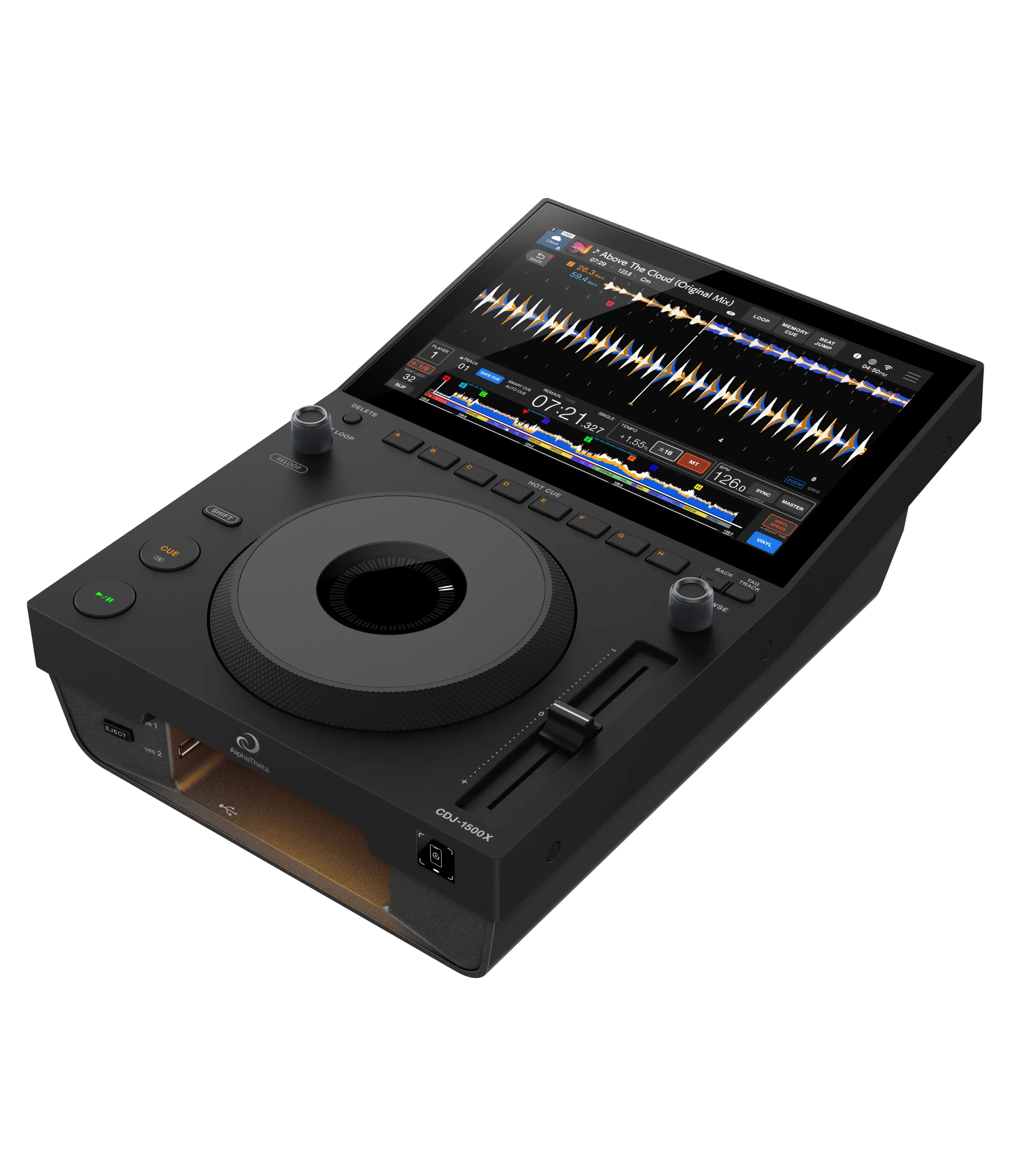 AlphaTheta CDJ-1500X Lettore multimediale DJ Touchscreen 10,1" + DJC-1500X BAG - Image 6