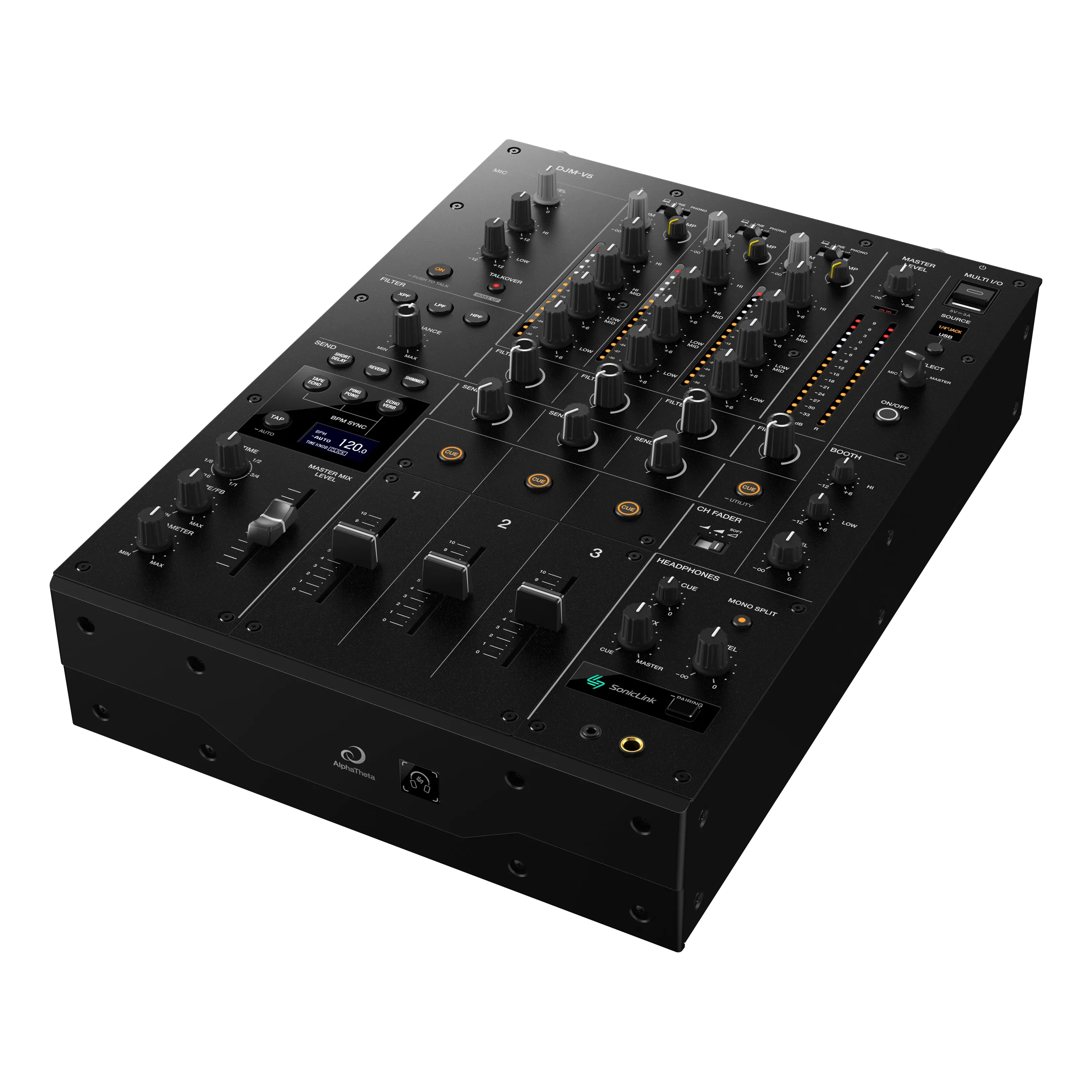 AlphaTheta DJM-V5 Mixer Dj Pro 3C + equalizz. filtri Send FX + DJC-V5 BAG Borsa - Image 5