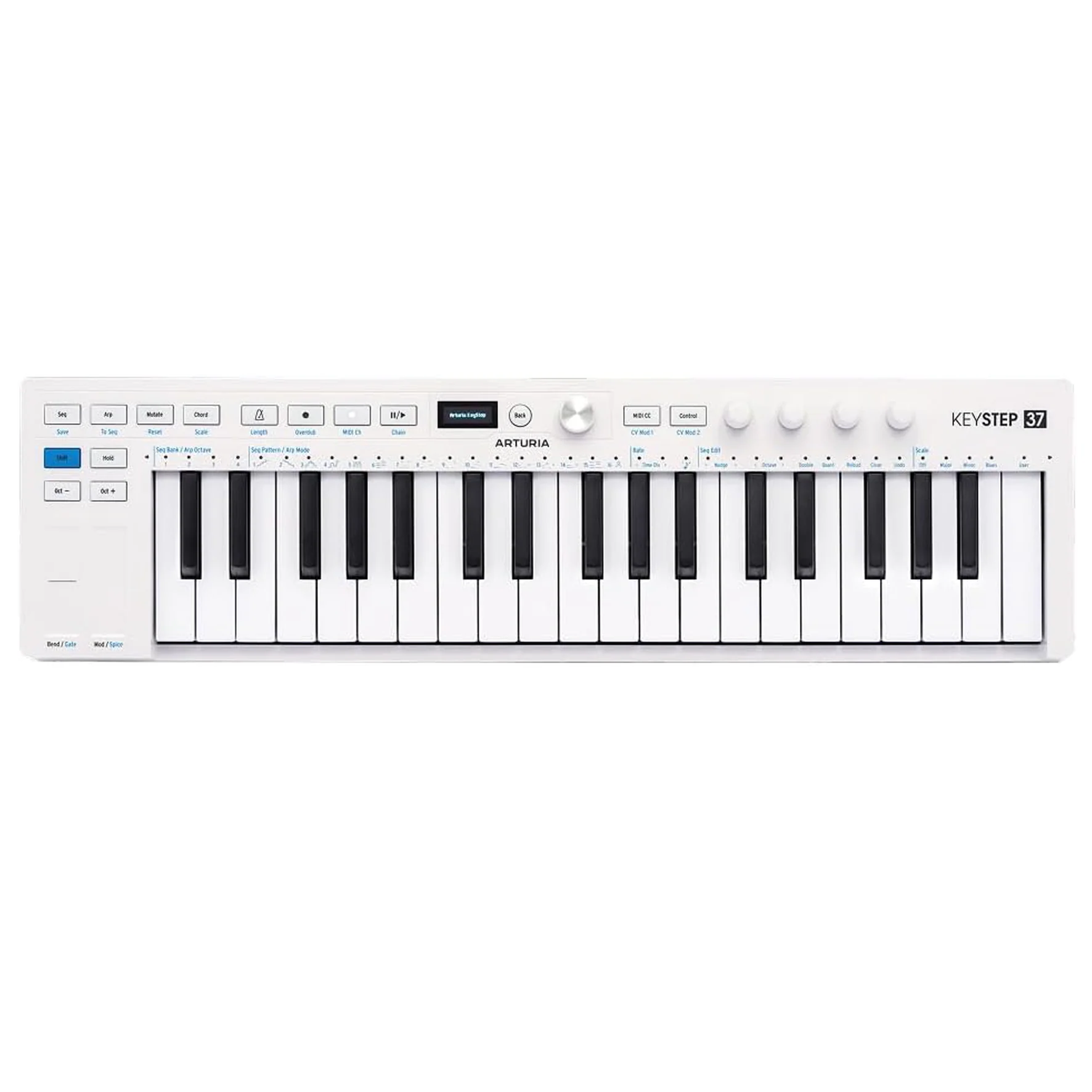 Arturia KEYSTEP 37 MK2 WHITE Tastiera Controller MIDI Sequencer polifon. Bianco