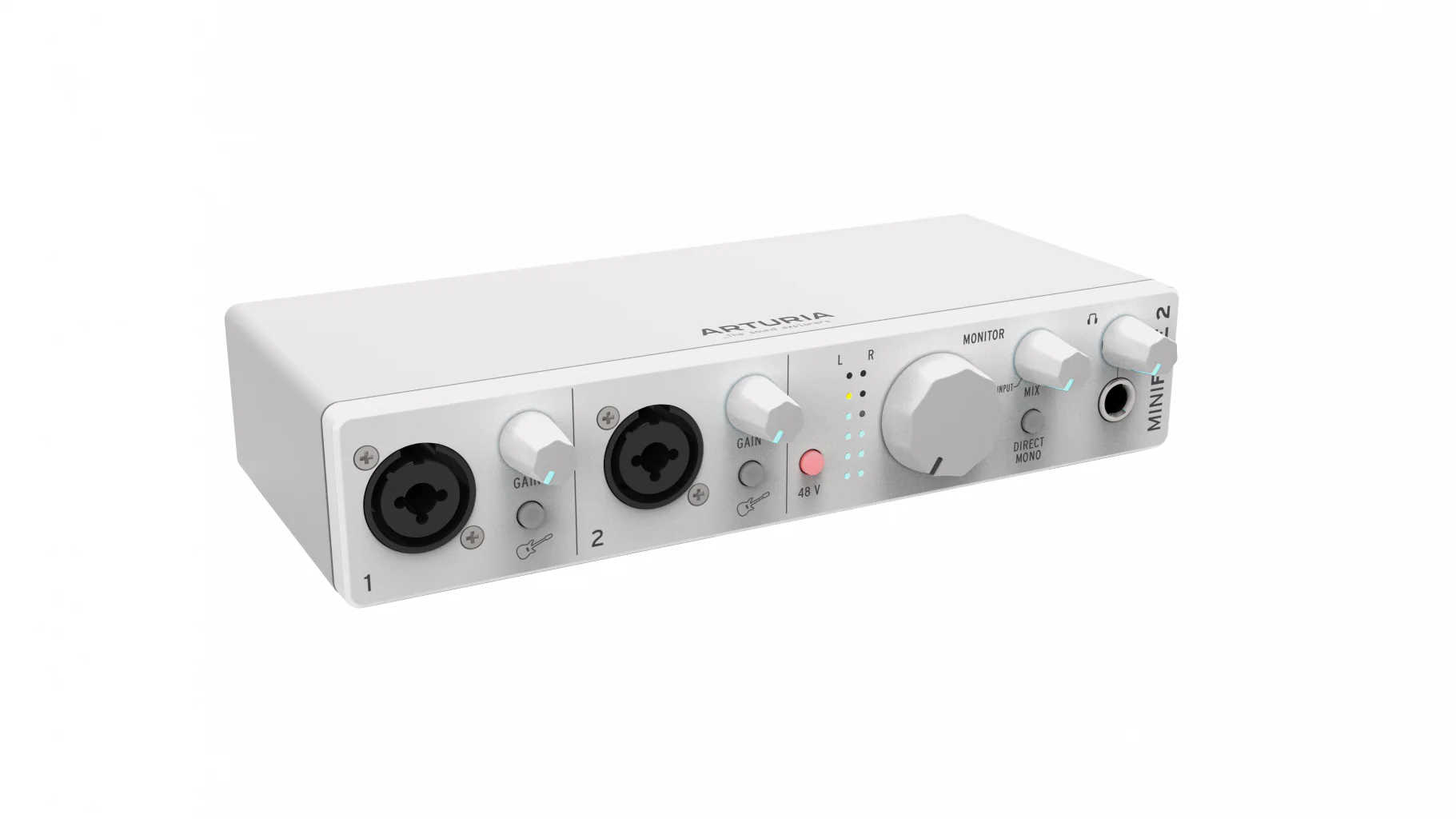 Arturia MINIFUSE 2 WHITE Interfaccia Audio USB C con 2-IN Combo / 2-OUT, Bianco - Image 2