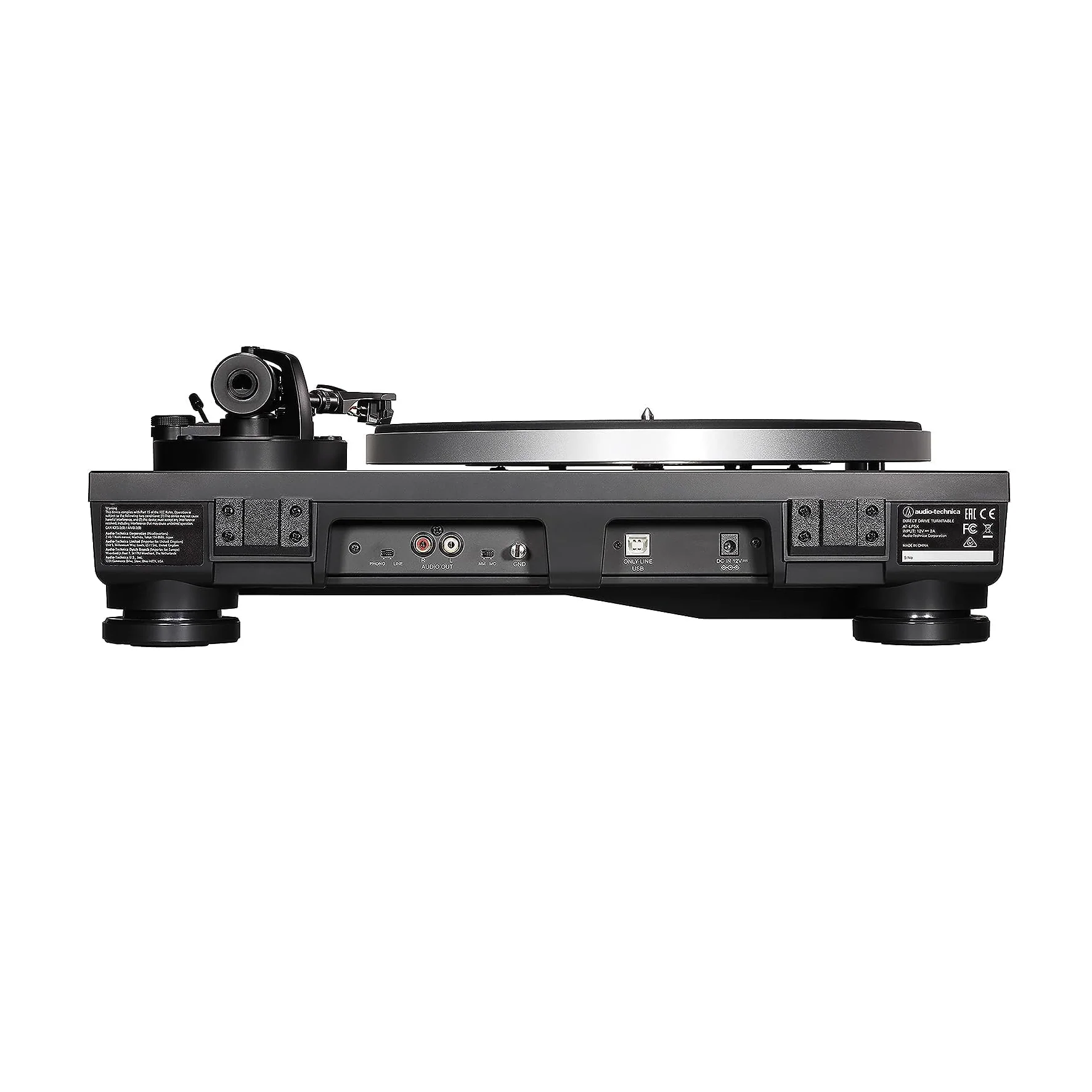 Audio-Technica AT-LP5X Giradischi manuale trazione diretta connessione USB, Nero - Image 4