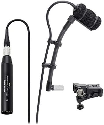 Audio-Technica ATM350U Mic Pro Collo D'oca x strumenti condensatore a clip, nero - Image 3