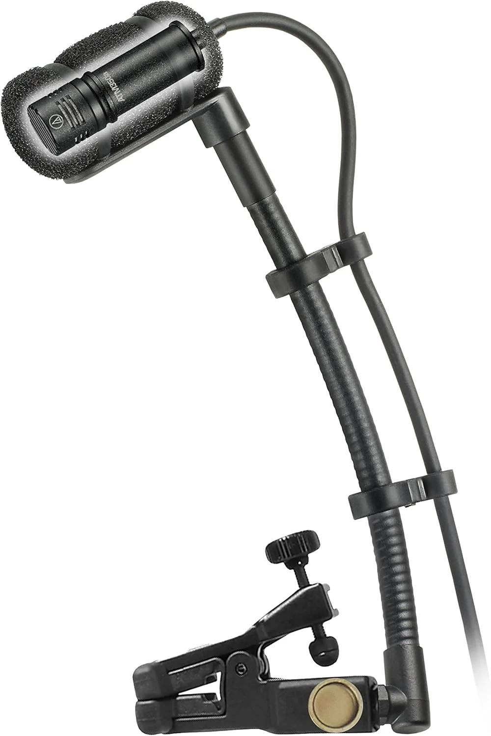 Audio-Technica ATM350U Mic Pro Collo D'oca x strumenti condensatore a clip, nero - Image 4