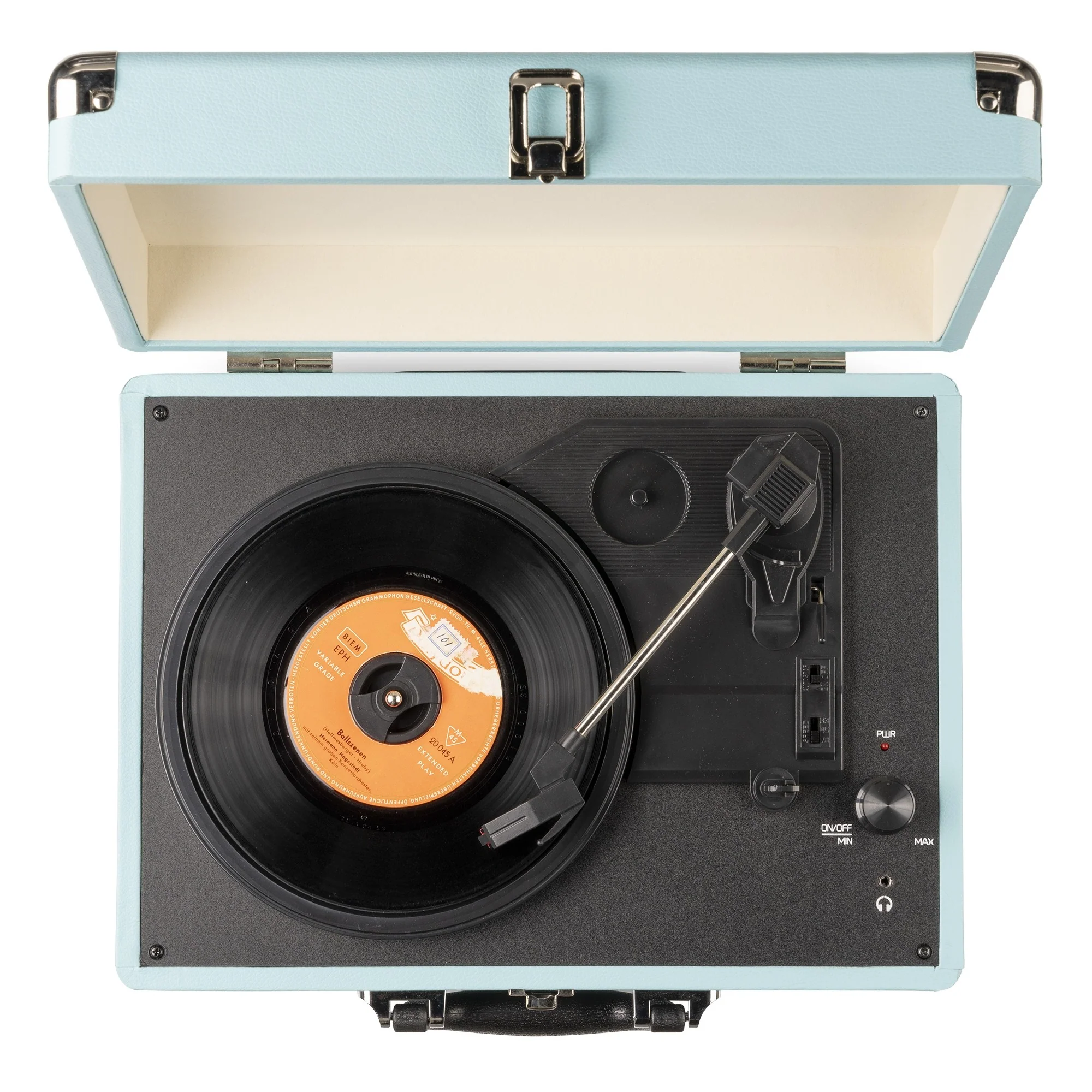 Audizio RP114BL (102.040) Giradischi valigetta altoparlanti 10W RMS e USB, Blue - Image 7
