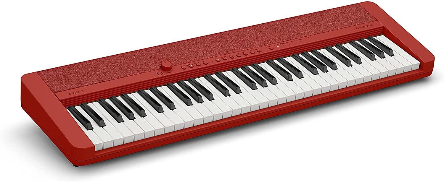 Casio CT-S1 RD Casiotone Tastiera digitale dinamica 61 Tasti porta USB, Rosso - Image 3