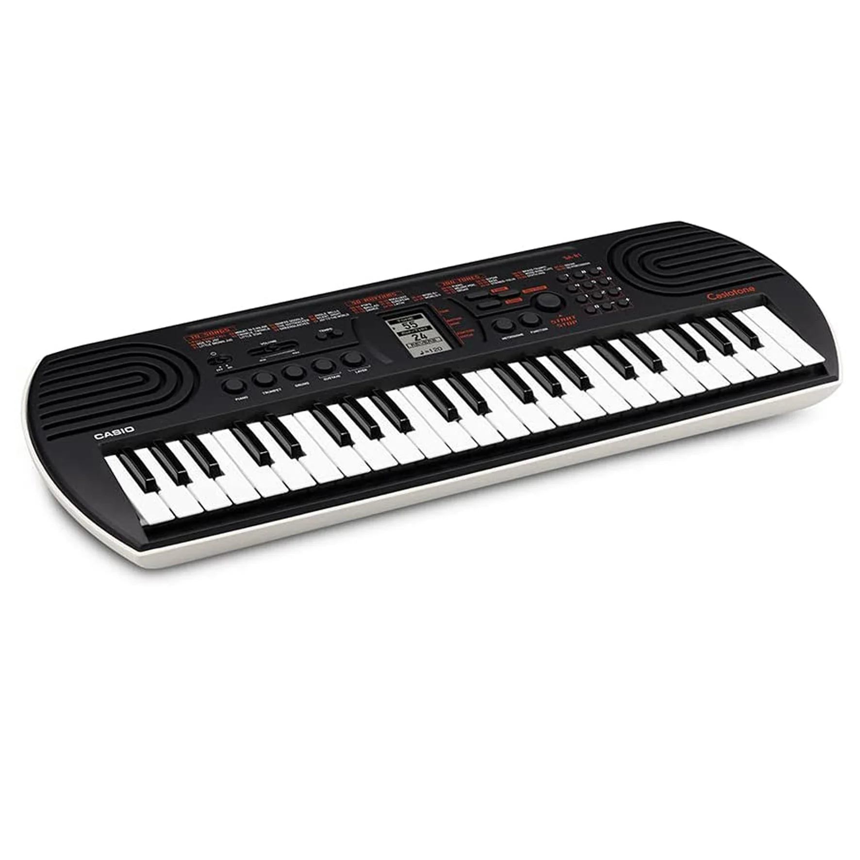 Casio SA-81 Mini Tastiera a 44 tasti, Nera/Grigio Chiaro + Bag + Alimentatore - Image 4