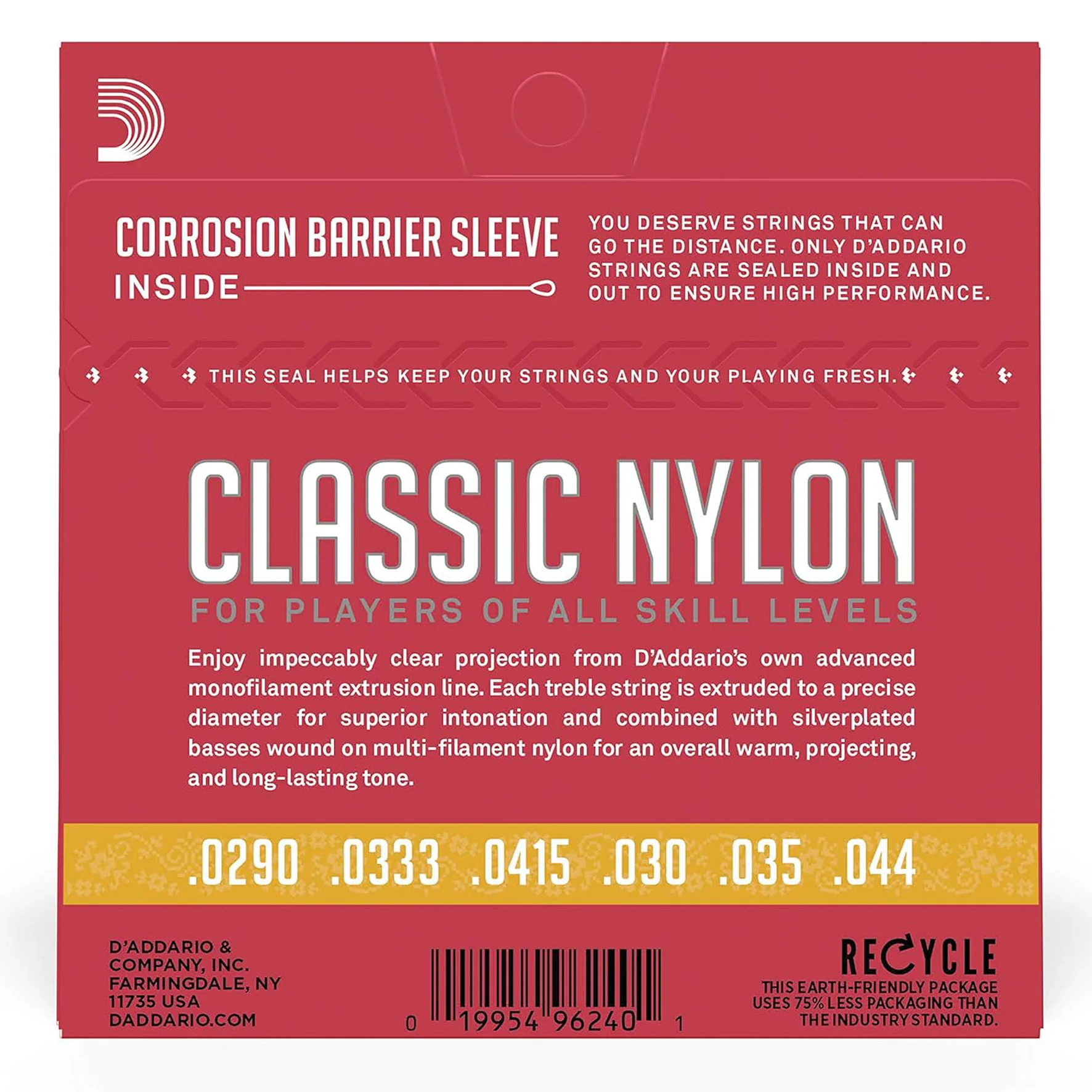 D'Addario EJ27N 3/4 Normal Tension Corde x Chitarra Classica in Nylon x Studenti - Image 2