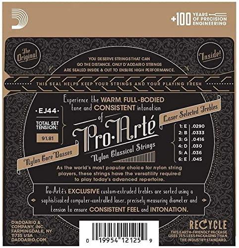 D'Addario EJ44 Pro Arté Extra Hard Tension Silver Plated Corde Chitarra Classica - Image 2