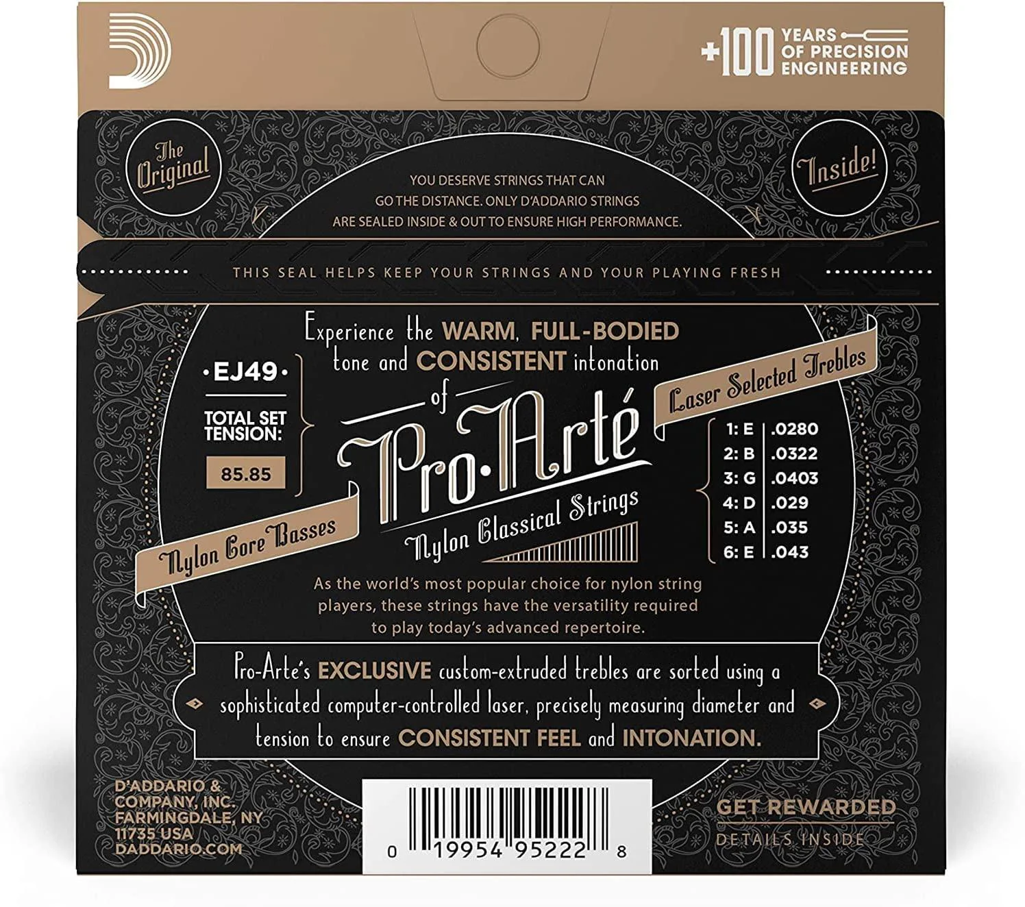 D'Addario EJ49 Pro Arté Normal Tension Silver Plated Corde Chitarra Classica - Image 2