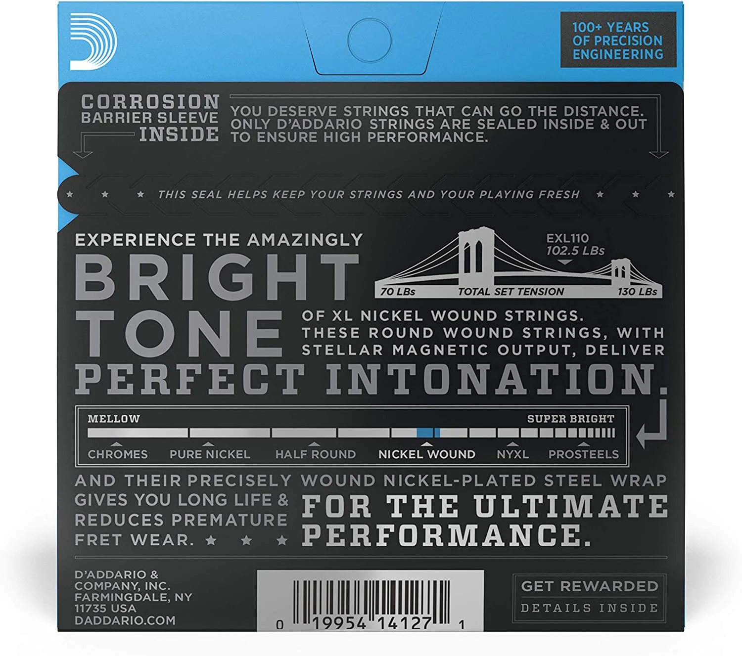 D'Addario EXL110 Regular Light Gauce Corde x Chitarra Elettrica in Nickel 10-46 - Image 2