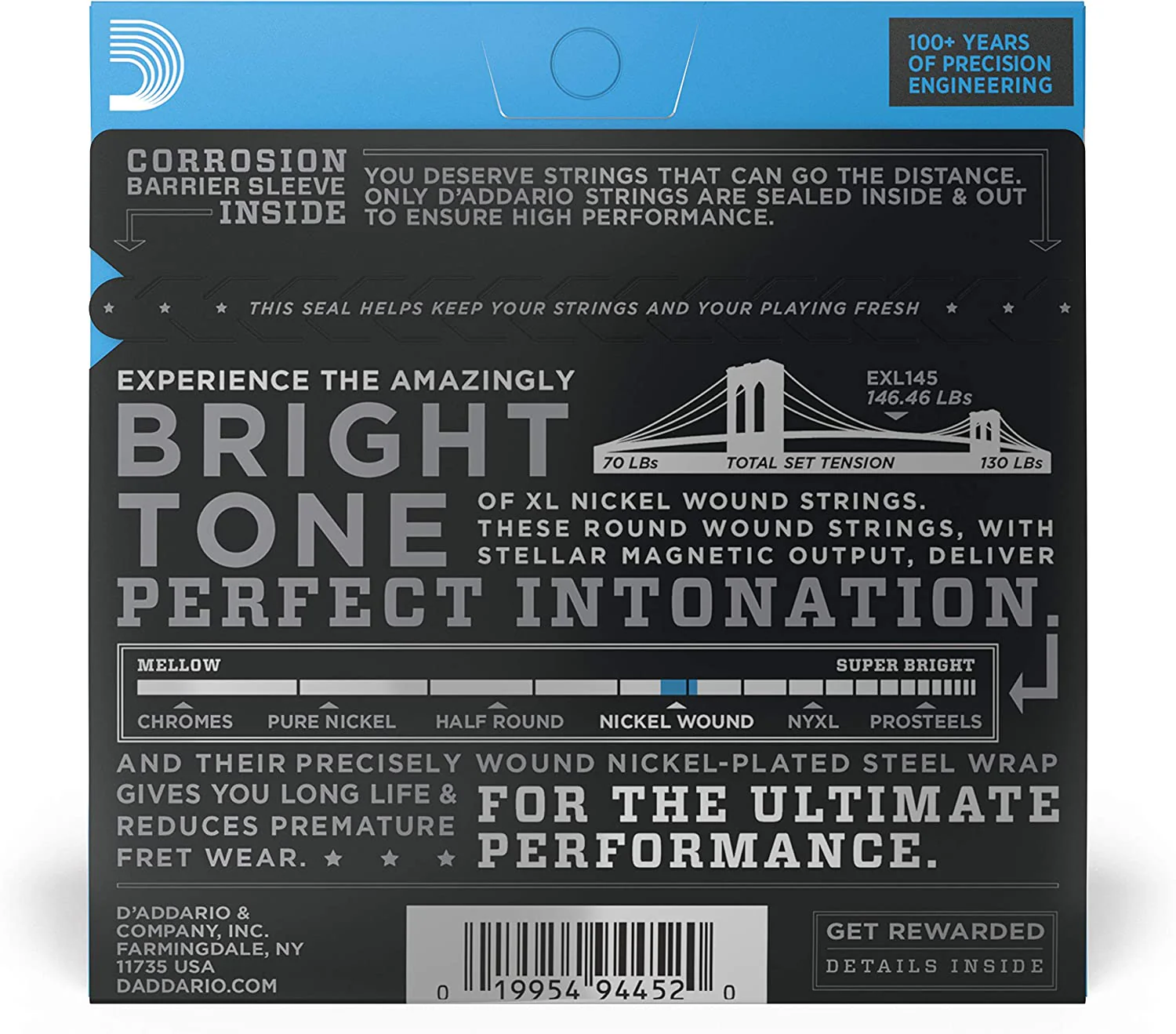 D'Addario EXL145 Heavy 12-54 Corde per Chitarra Elettrica Nickel - Image 2