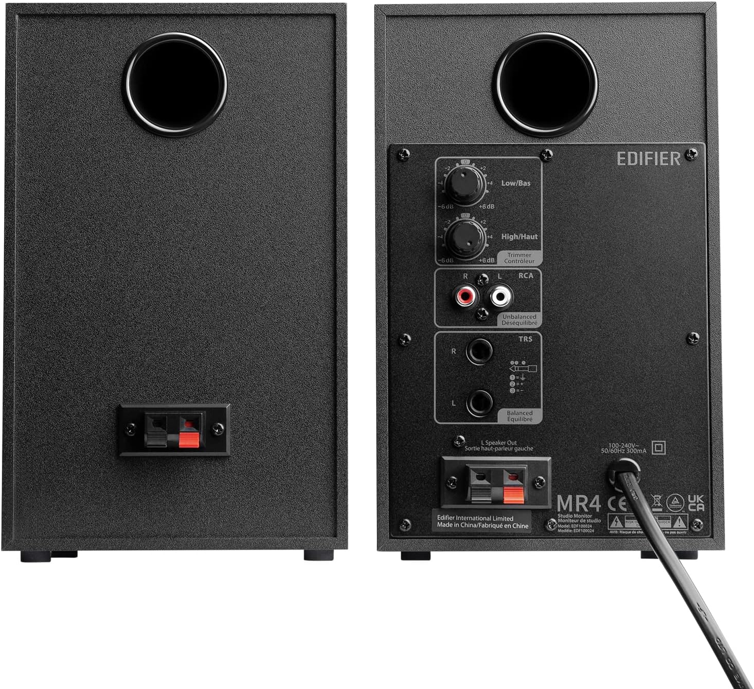 Edifier MR4 WHITE Coppia diffusori audio monitor attivi da Studio 42w RMS Bianco - Image 5