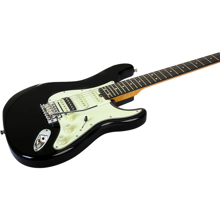Eko AIRE V-NOS BLACK Chitarra Elettrica serie ORIGIN. V-NOS 24T pickup HSS - Image 4