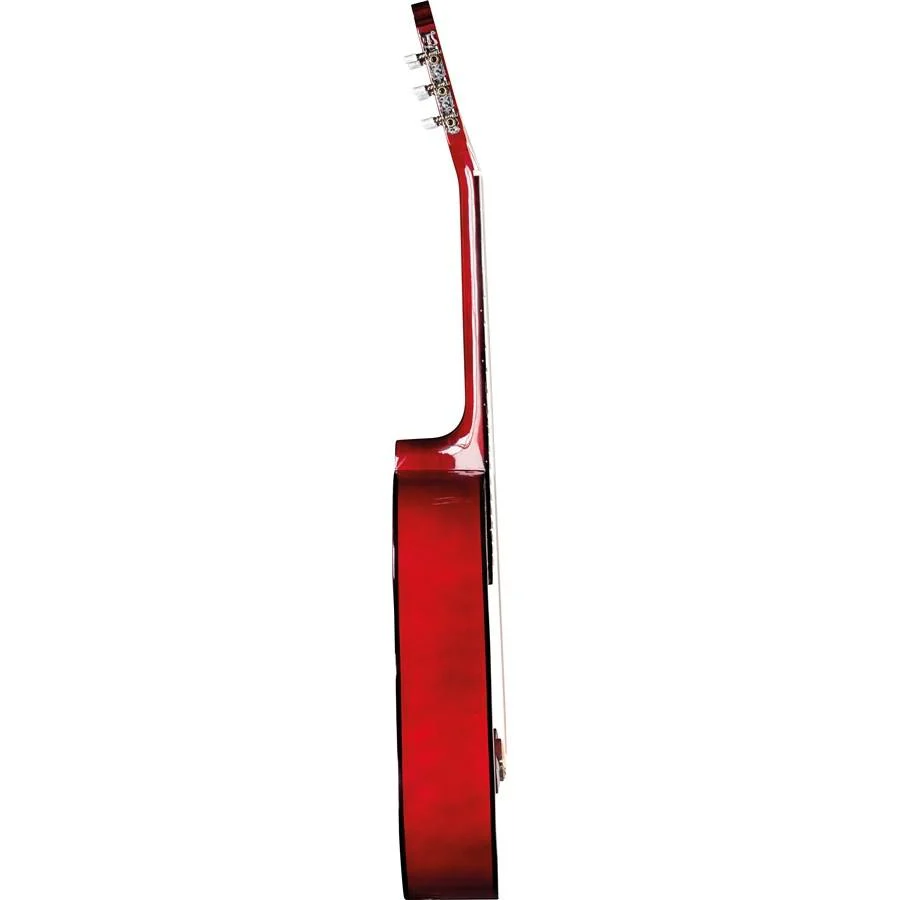 Eko CS-10 Red Burst Chitarra Classica Serie Studio con custodia, finitura Rosso - Image 2