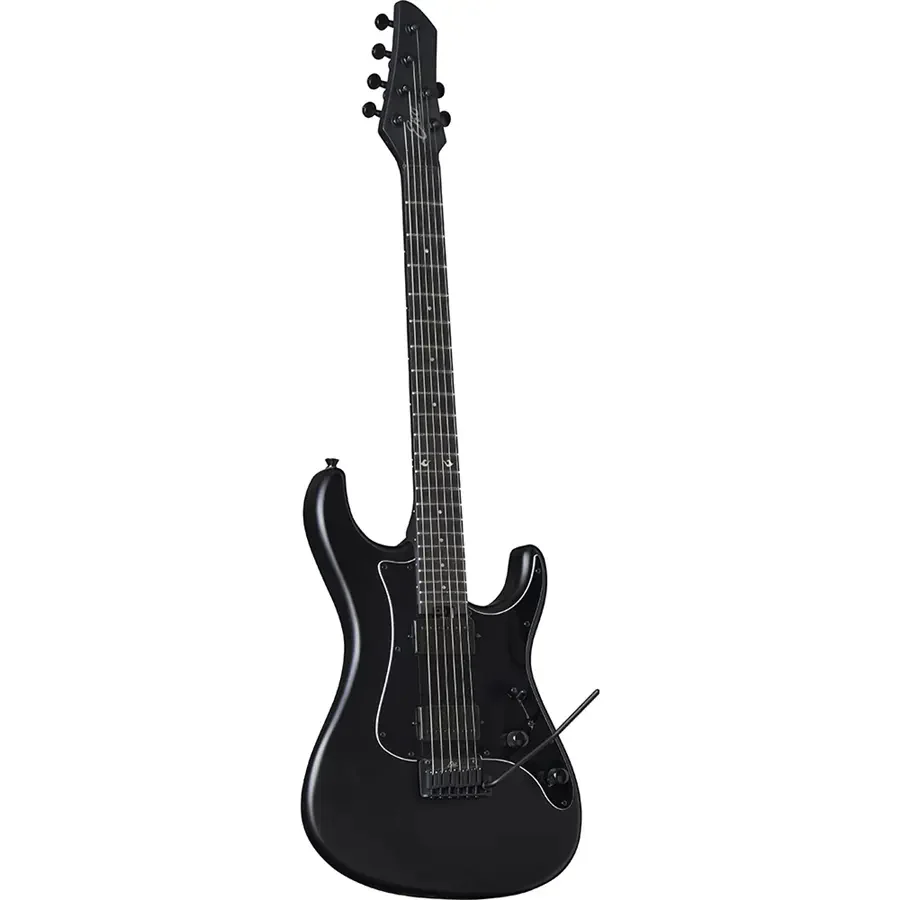 Eko FIRE 500 STEALTH Chitarra Elettrica 22T e 2 pickup humbucker, Nero Opaco