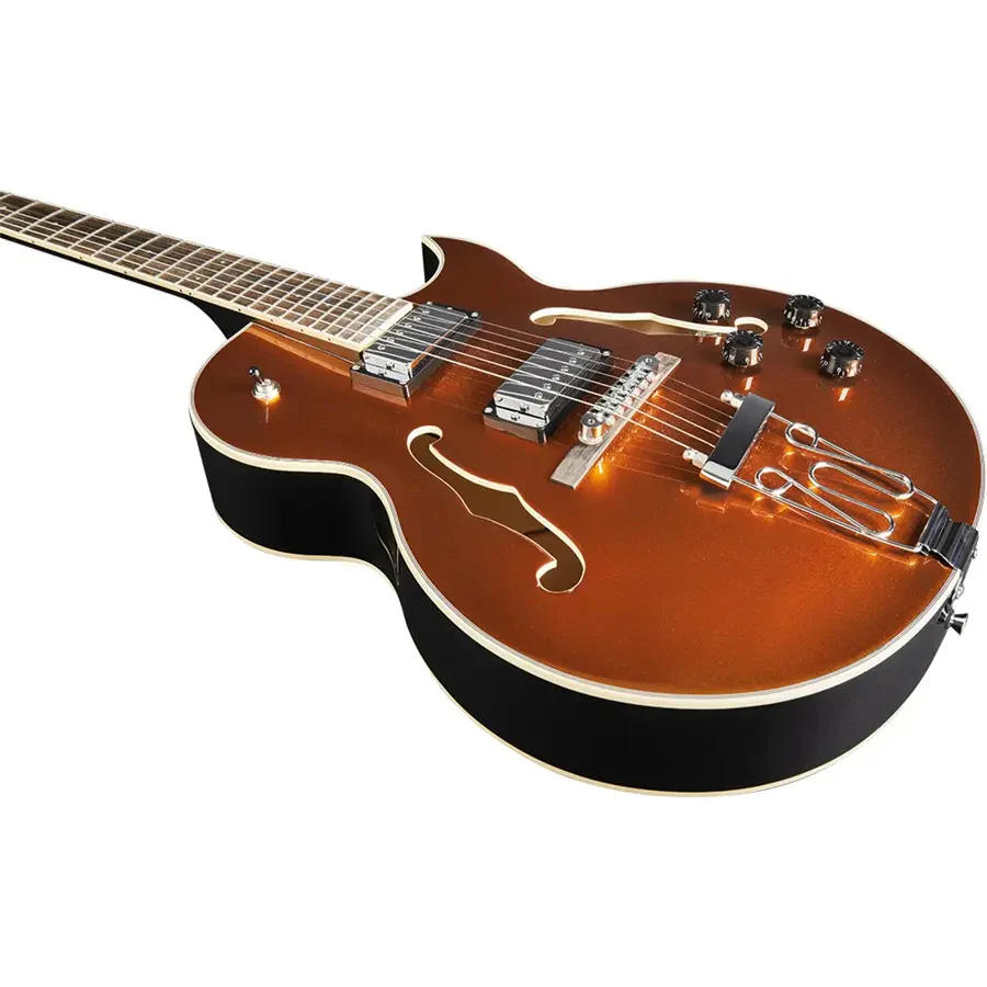 Eko JAZZ GOLD Chitarra semi-acustica 22T 2 pickup humbucker selet. toggle 3 vie - Image 3