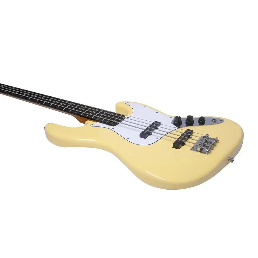 Eko JB-300 CREAM Basso Elettrico a 4 corde a 21 Tasti e con 2 pickup JB Crema - Image 3