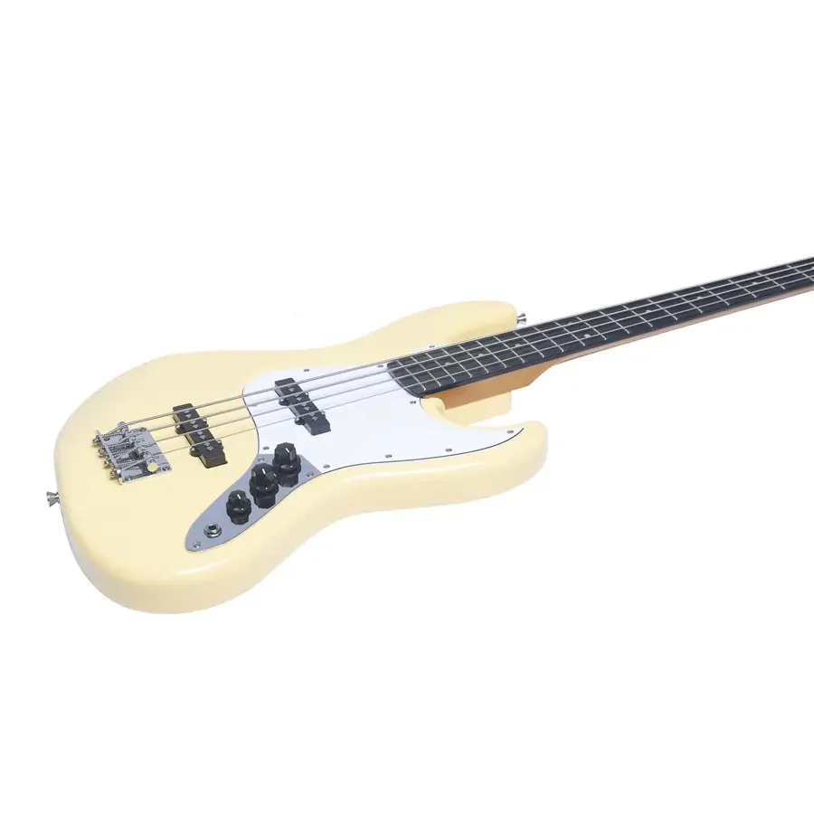 Eko JB-300 CREAM Basso Elettrico a 4 corde a 21 Tasti e con 2 pickup JB Crema - Image 4