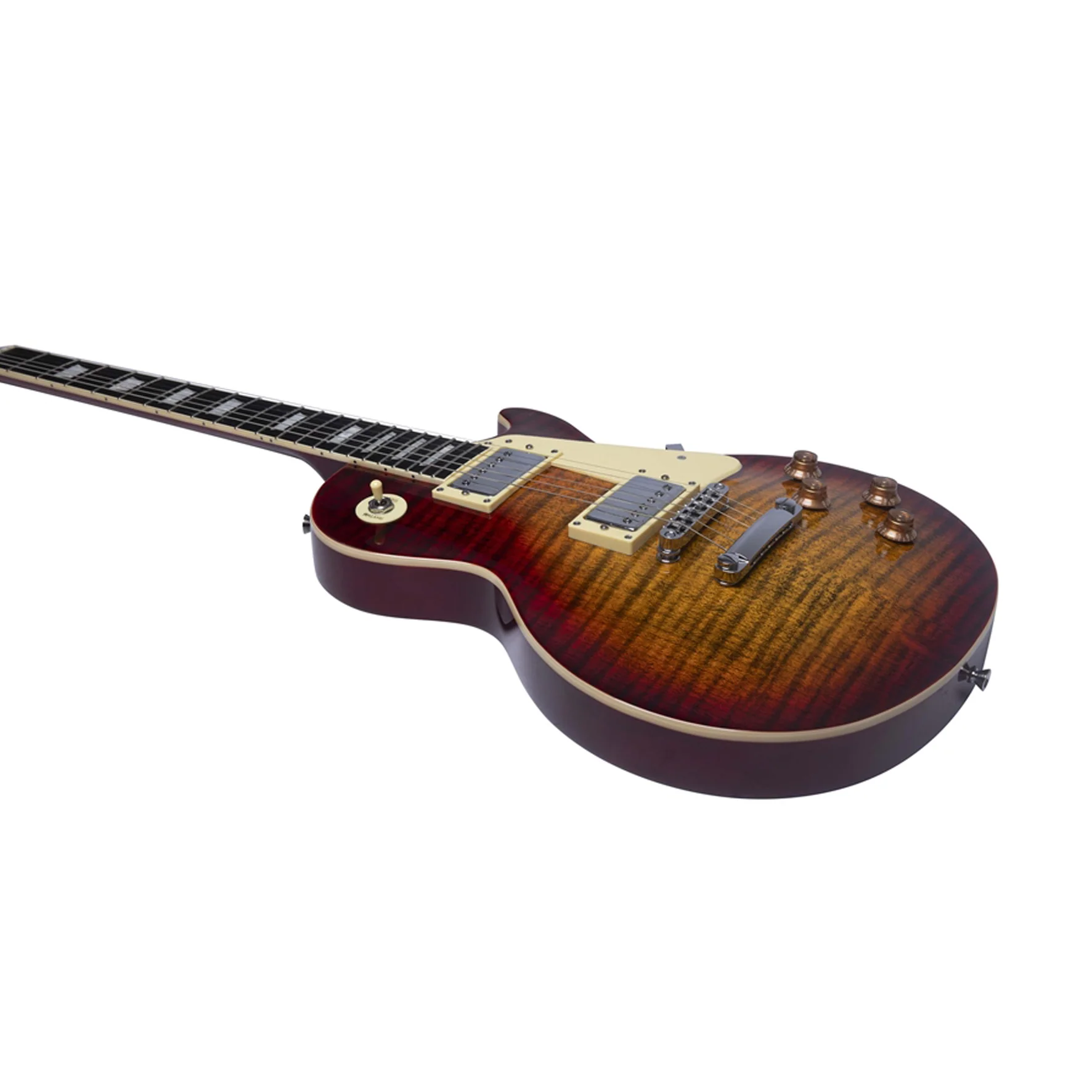 Eko LS-300 CHERRY SUNBURST Chitarra Elettrica a 22 Tasti con pickup H-H - Image 3
