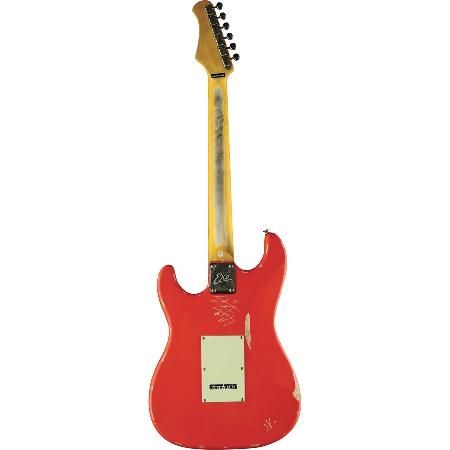 Eko S-300 Relic Fiesta Red Chitarra Elettrica serie Starter pickup Eko vintage - Image 13