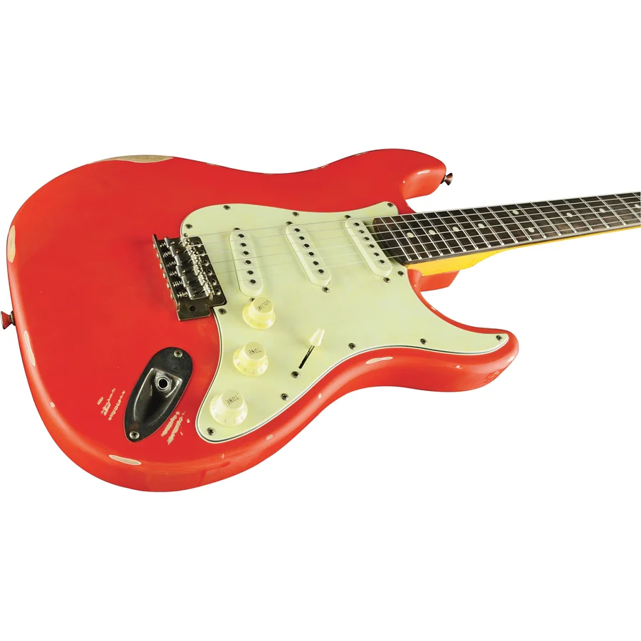 Eko S-300 Relic Fiesta Red Chitarra Elettrica serie Starter pickup Eko vintage - Image 15