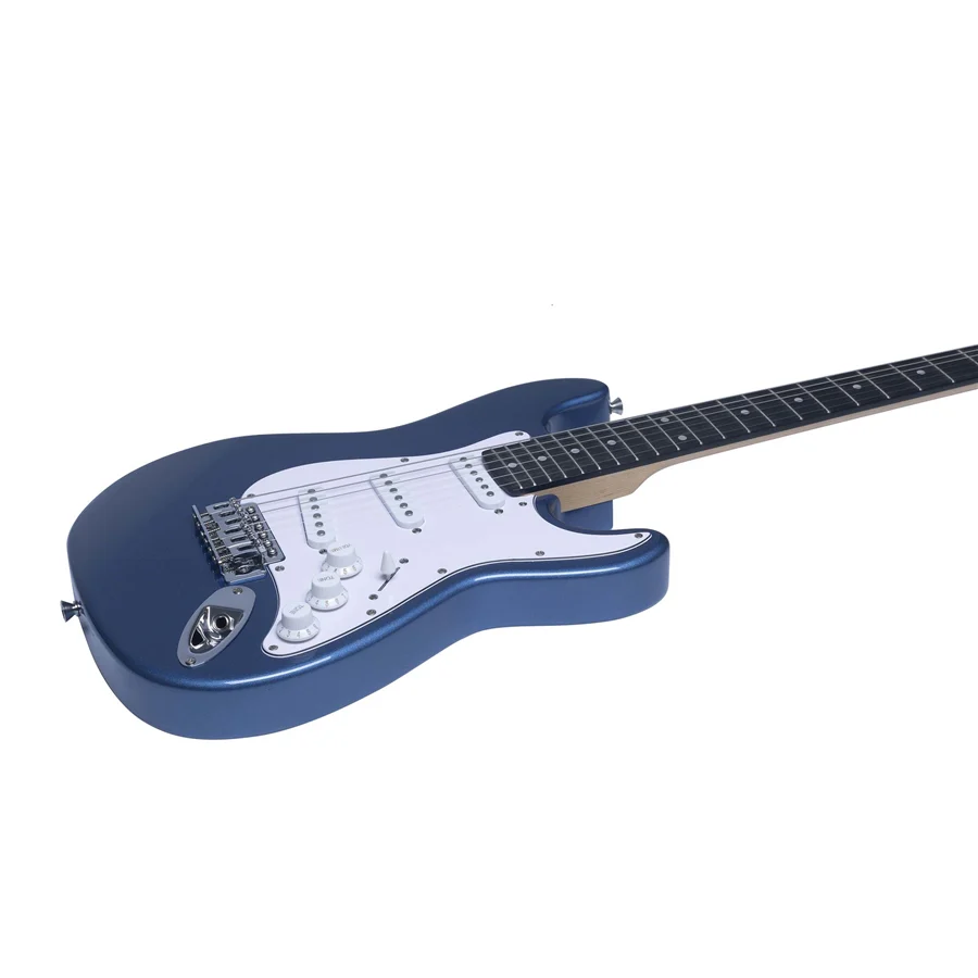 Eko ST-100 3/4 METALLIC BLUE Chitarra Elettrica 3/4 a 21T e 3 pickup single coil - Image 4