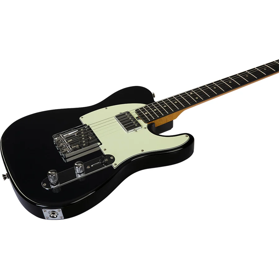 Eko TERO V-NOS BLACK Chitarra Elettrica a 22 Tasti con singol-coil S-H - Image 4