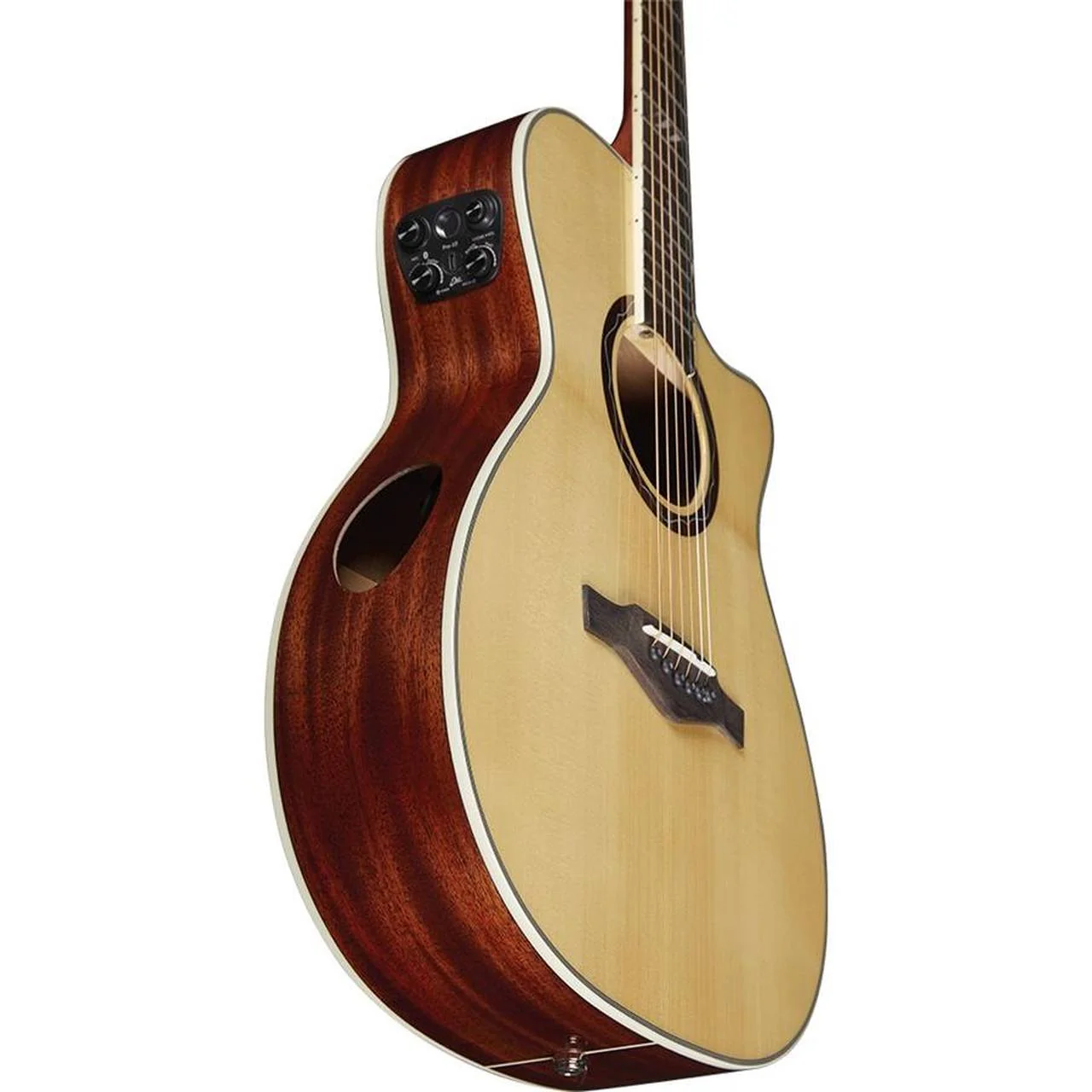 Eko TRI A 300 CE NATURAL Chitarra Acust. Elettrif. forma Auditorium cutway "Tri" - Image 4