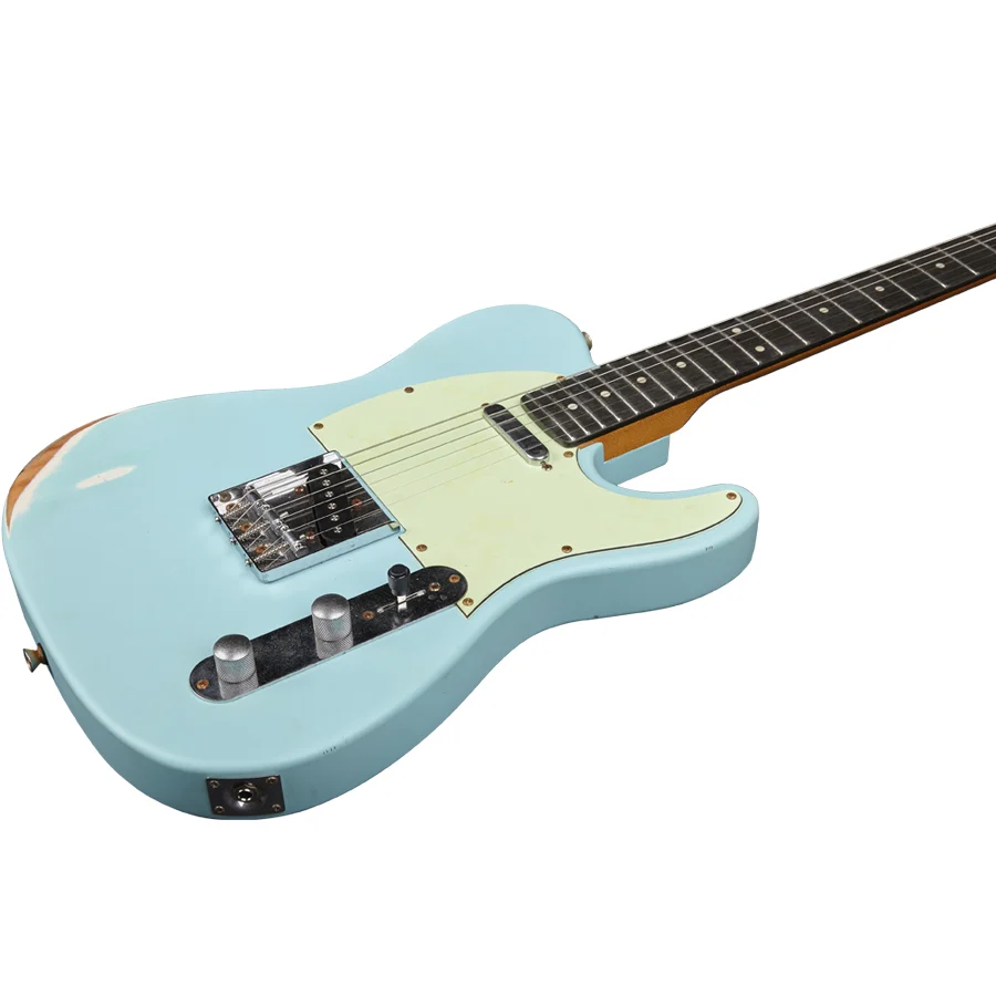 Eko VT-380 Relic Daphne Blue Chitarra Elettrica 22 Tasti Selettore pickup 3-Vie - Image 3
