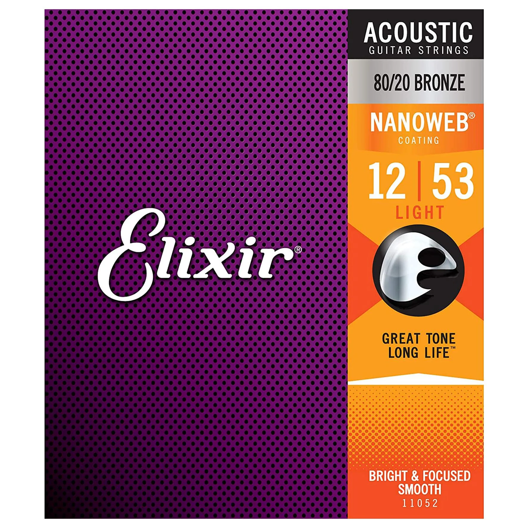 Elixir 11052 Nanoweb Set 6 Corde x Chitarra Acustica Bronze Light 012-053 - Image 4