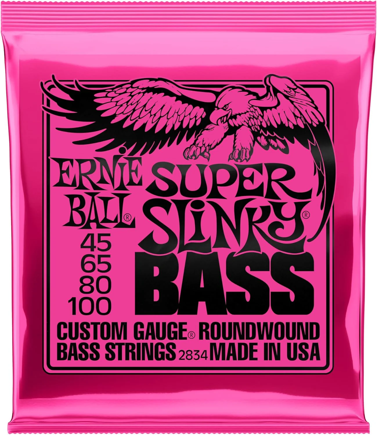 Ernie Ball 2834 Super Slinky Bass Corde x Basso Elett.suono brillante bilanciato