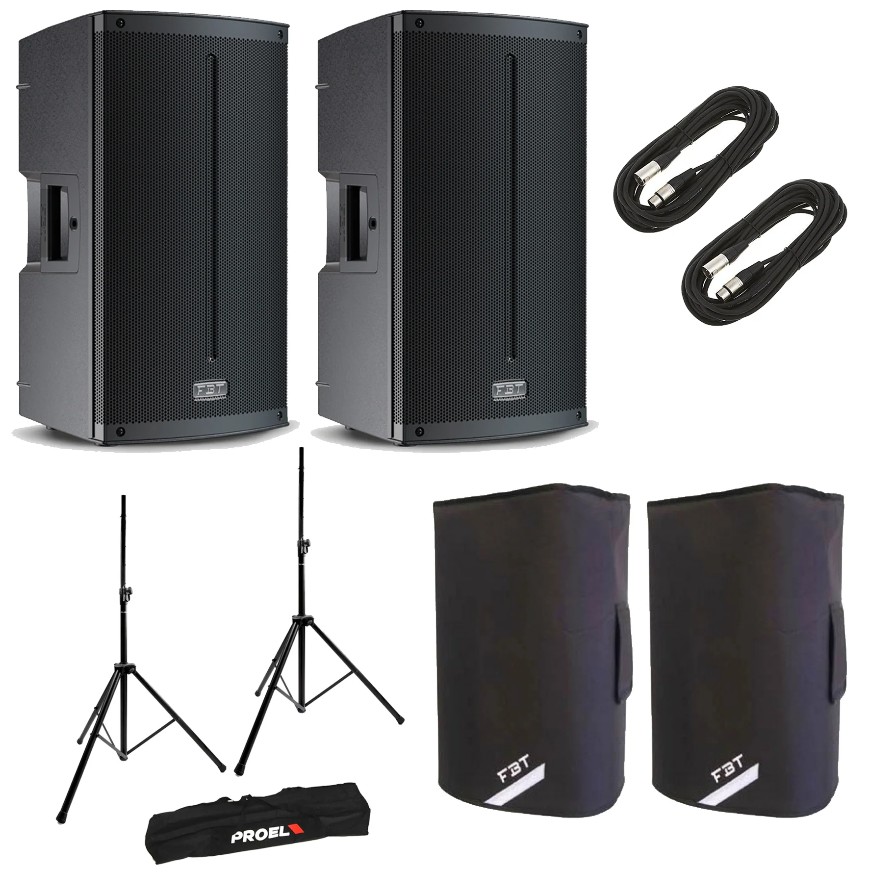 FBT X Lite 110A Coppia Diffusori + Proel FRE300KIT 2stativi + FBT 2Cavi + 2Cover - Image 14