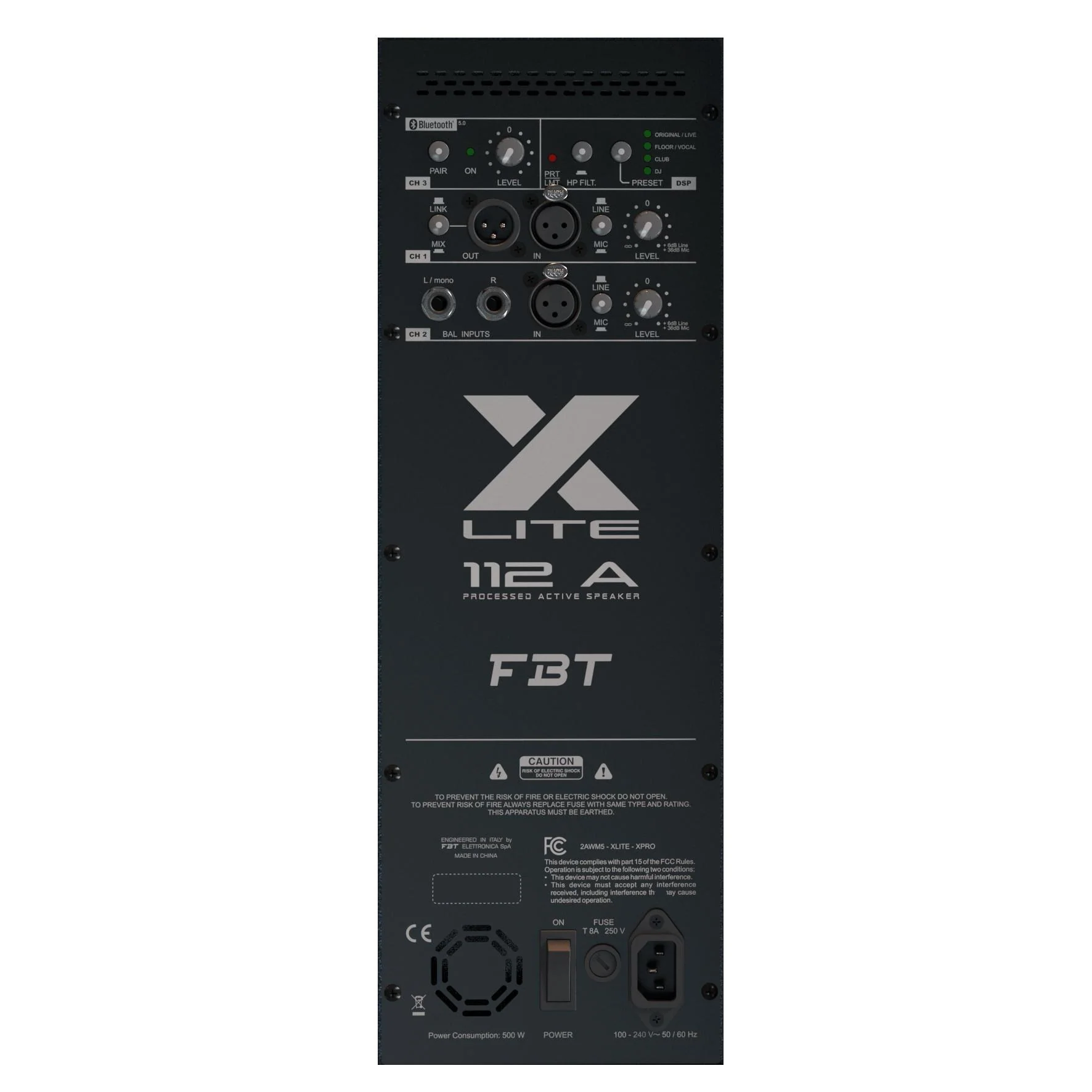 FBT X Lite 112A Cassa Diffusore Attivo Profess. 12" da 1500W e Bluetooth, Nero - Image 3