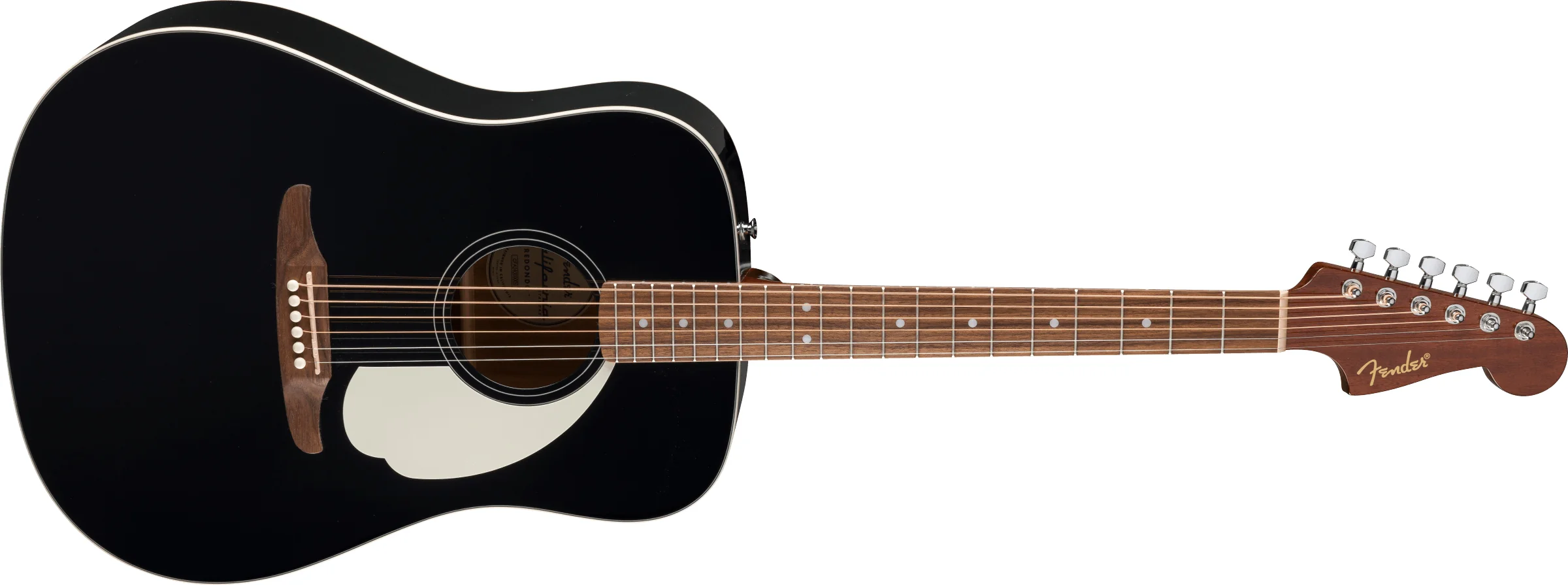 Fender California Standard Redondo Black Chitarra acustica 20T forma dreadnought - Image 3