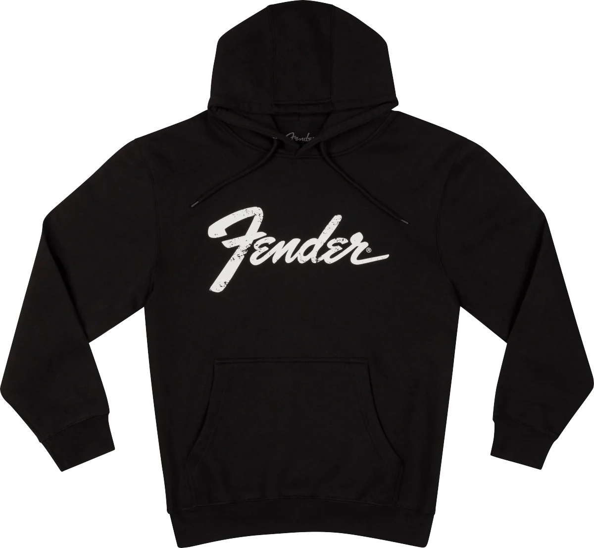 Fender Logo Date Back Hoodie Black Felpa cappuccio logo+date sul retro XL, Nero