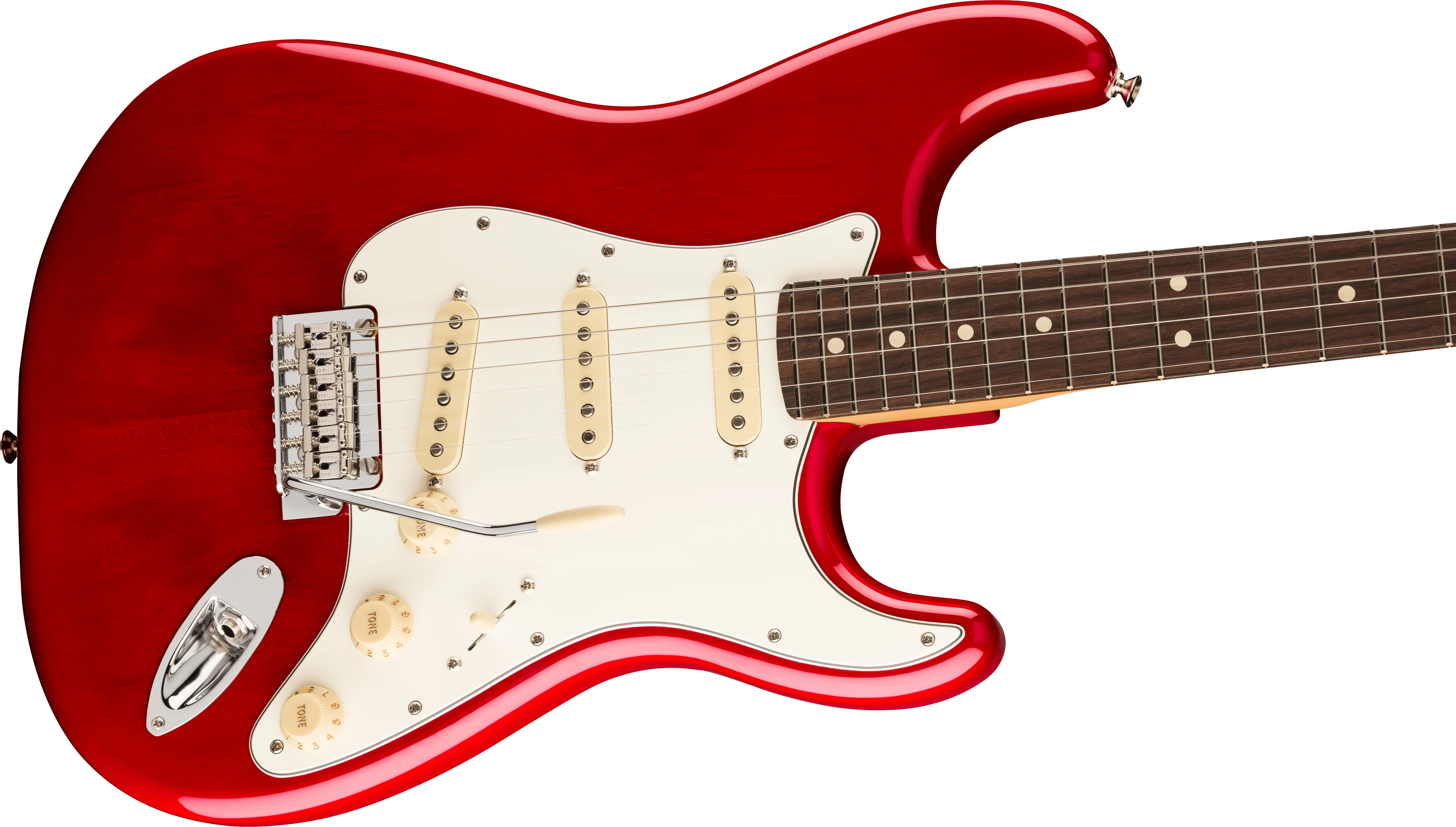 Fender Player II Stratocaster Transparent Cherry Burst Chitarra Elettrica a 22T - Image 4