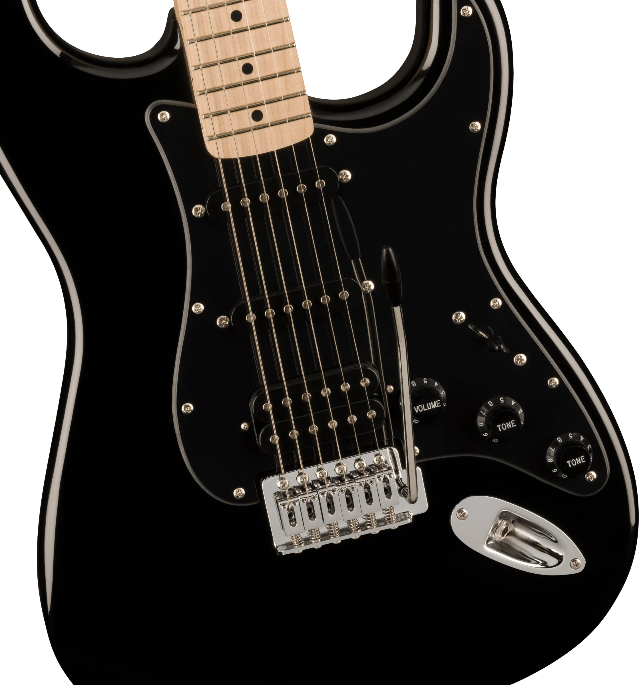 Fender Squier Sonic Stratocaster HSS Chitarra Elettrica 21T manico a "C", Nero - Image 3