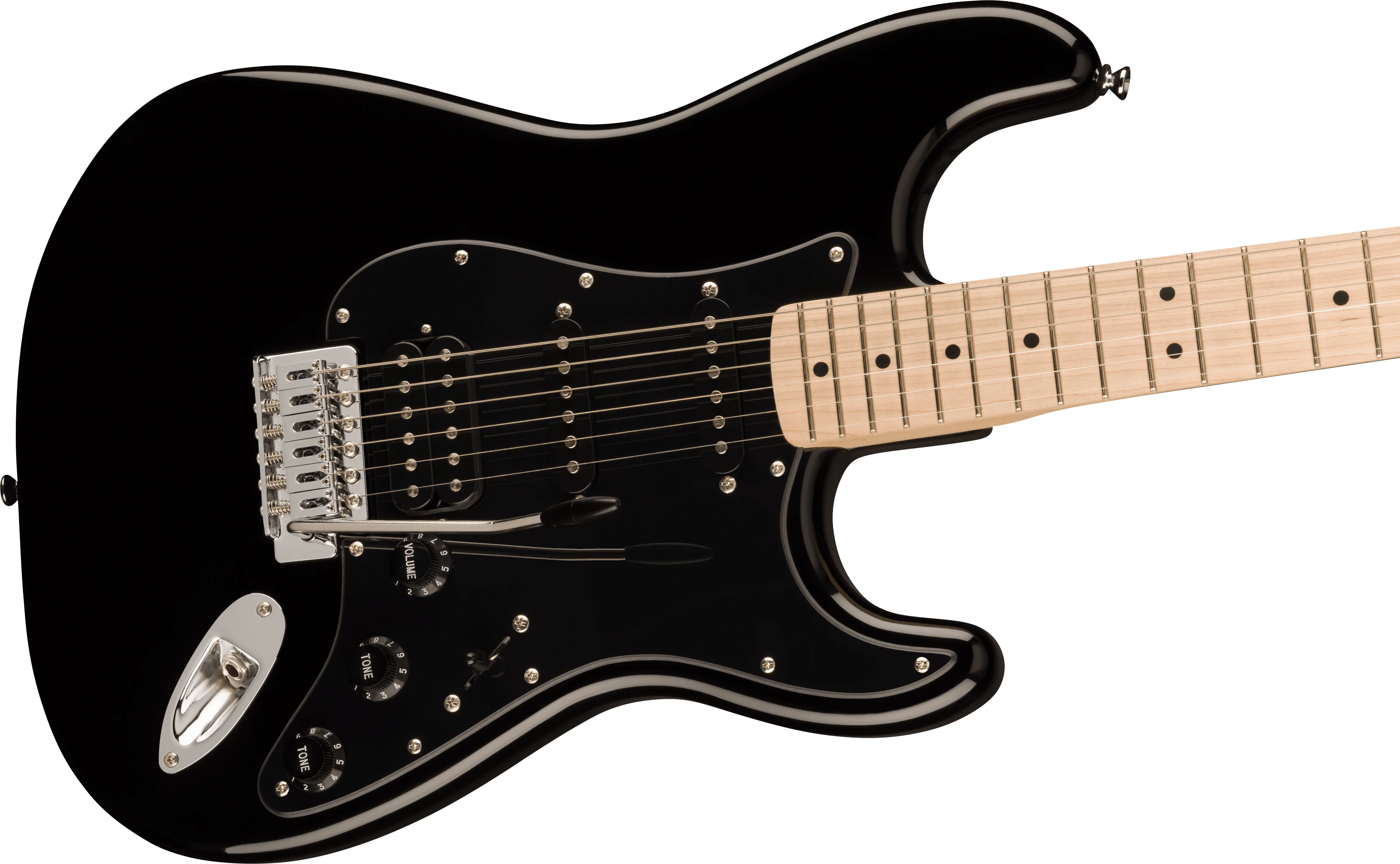 Fender Squier Sonic Stratocaster HSS Chitarra Elettrica 21T manico a "C", Nero - Image 4
