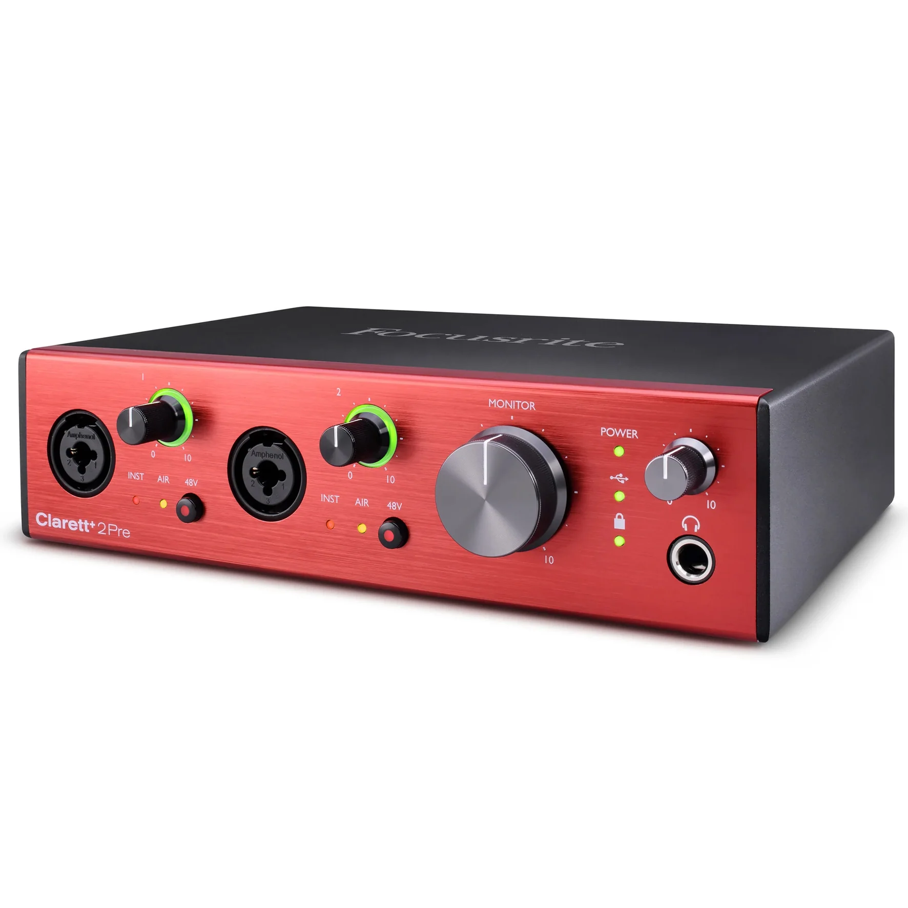 Focusrite Clarett+ 2Pre Interf. Audio compatta USB MIDI OPTICAL con 2In e 4Out - Image 4