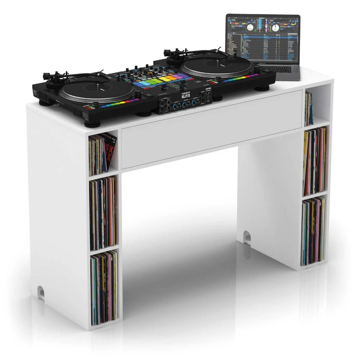 Glorious MODULAR MIX STATION Mobile Stazione lavoro professionale per Dj, Bianco - Image 3