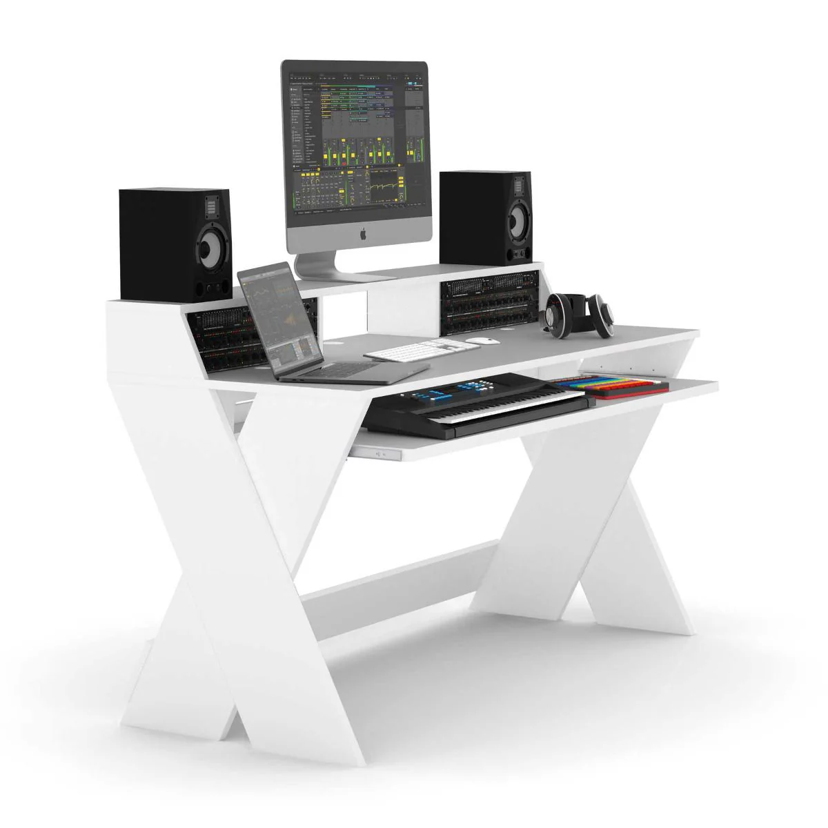 Glorious SOUND DESK PRO WHITE Workstation console x produz. musicali, Bianco - Image 5