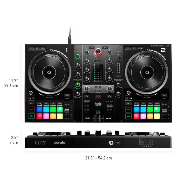 Hercules DJCONTROL INPULSE 500 Controller Dj due canali interfaccia audio USB - Image 2