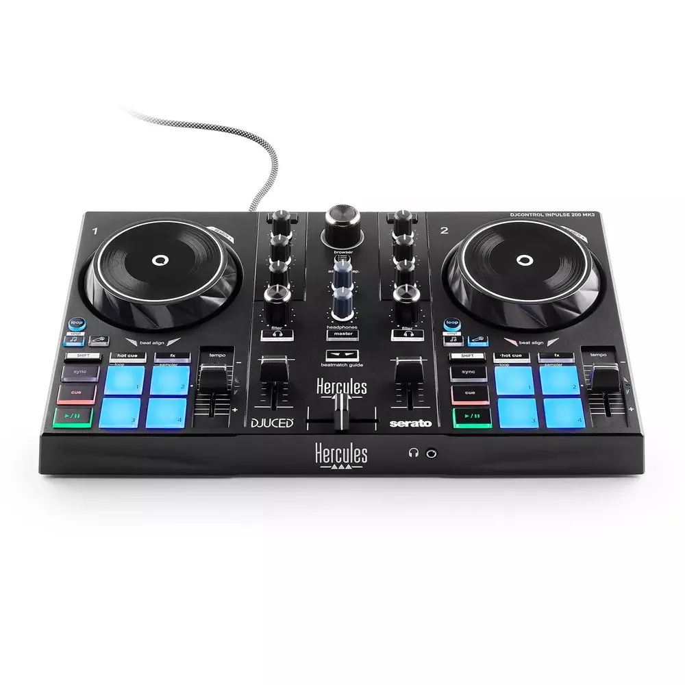 Hercules DJCONTROL INPULSE 200 MK3 Controller Dj a 2 Deck con funzione STEMS - Image 3