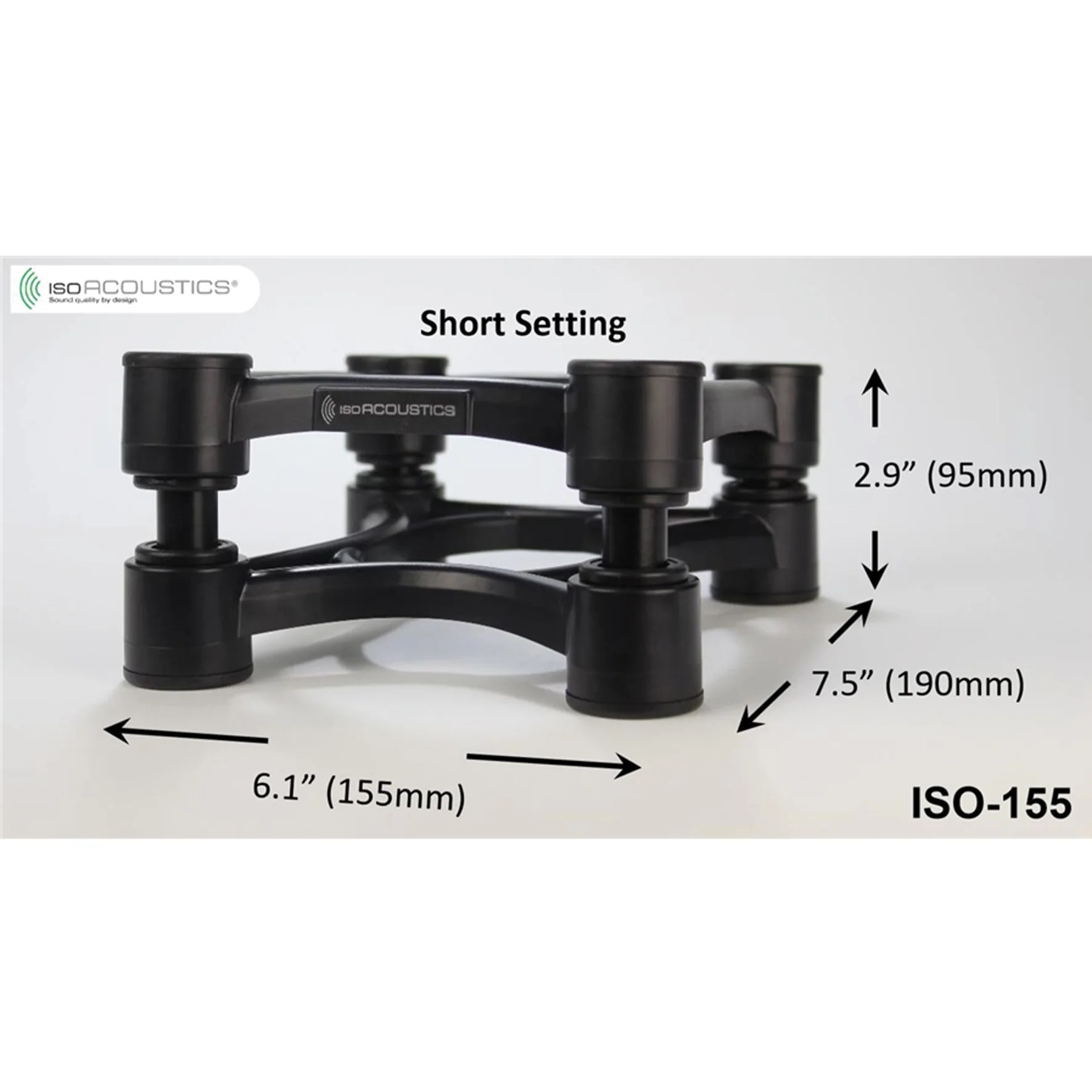 Isoacoustics Iso-155 Coppia Supporti isolamento acustico x monitor audio studio - Image 2